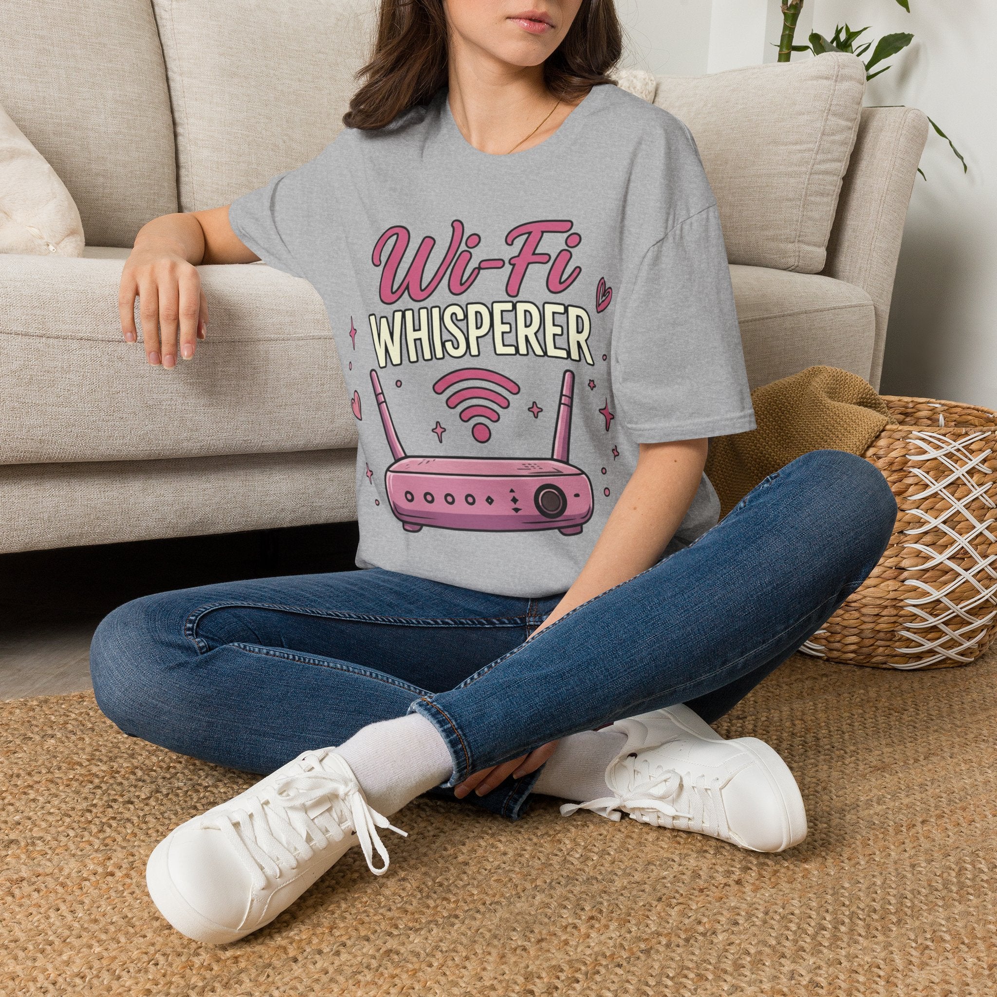 Wi‑Fi Whisperer Unisex Softstyle T-Shirt - Funny Tech Lover Graphic Tee