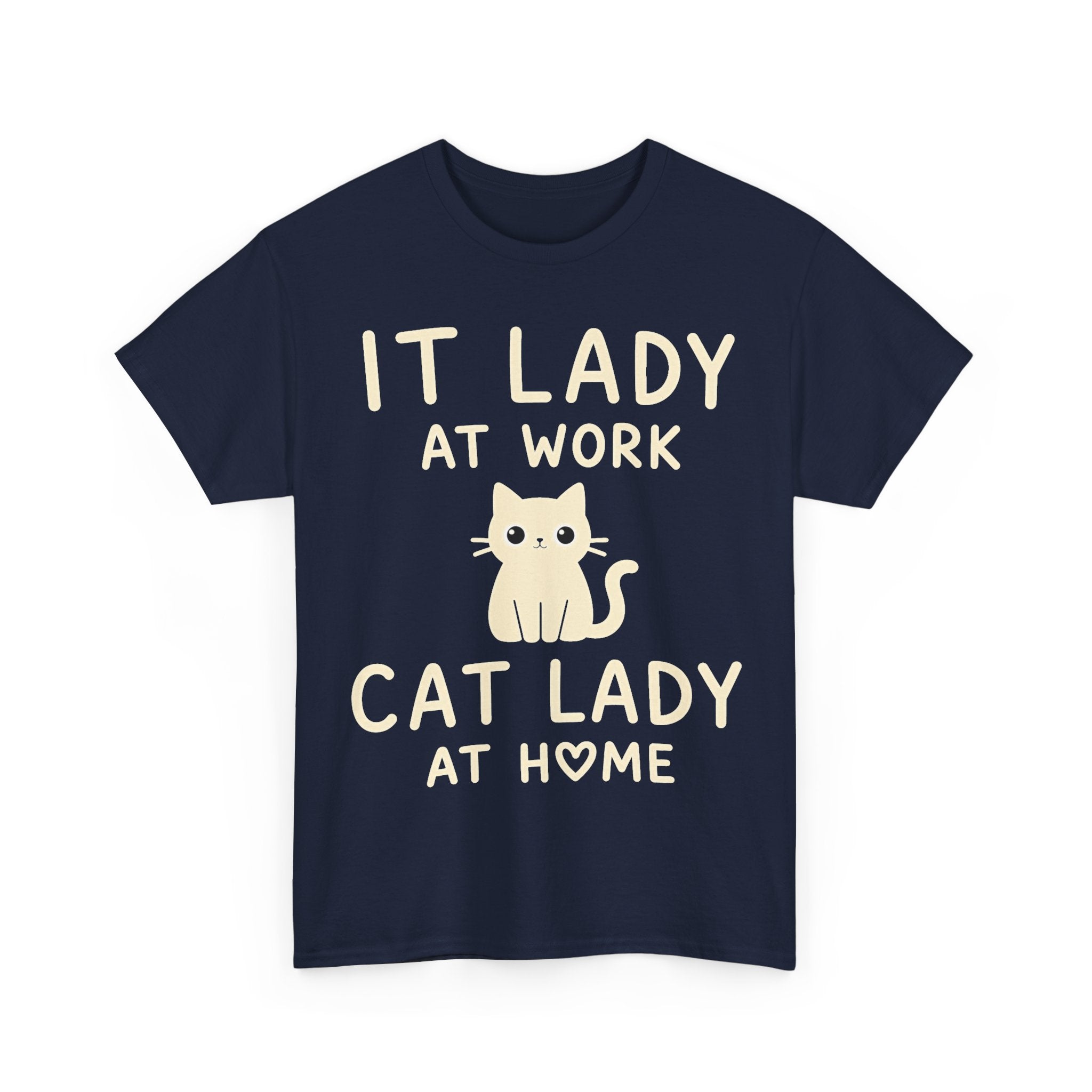IT Lady at Work / Cat Lady at Home Softstyle T-Shirt