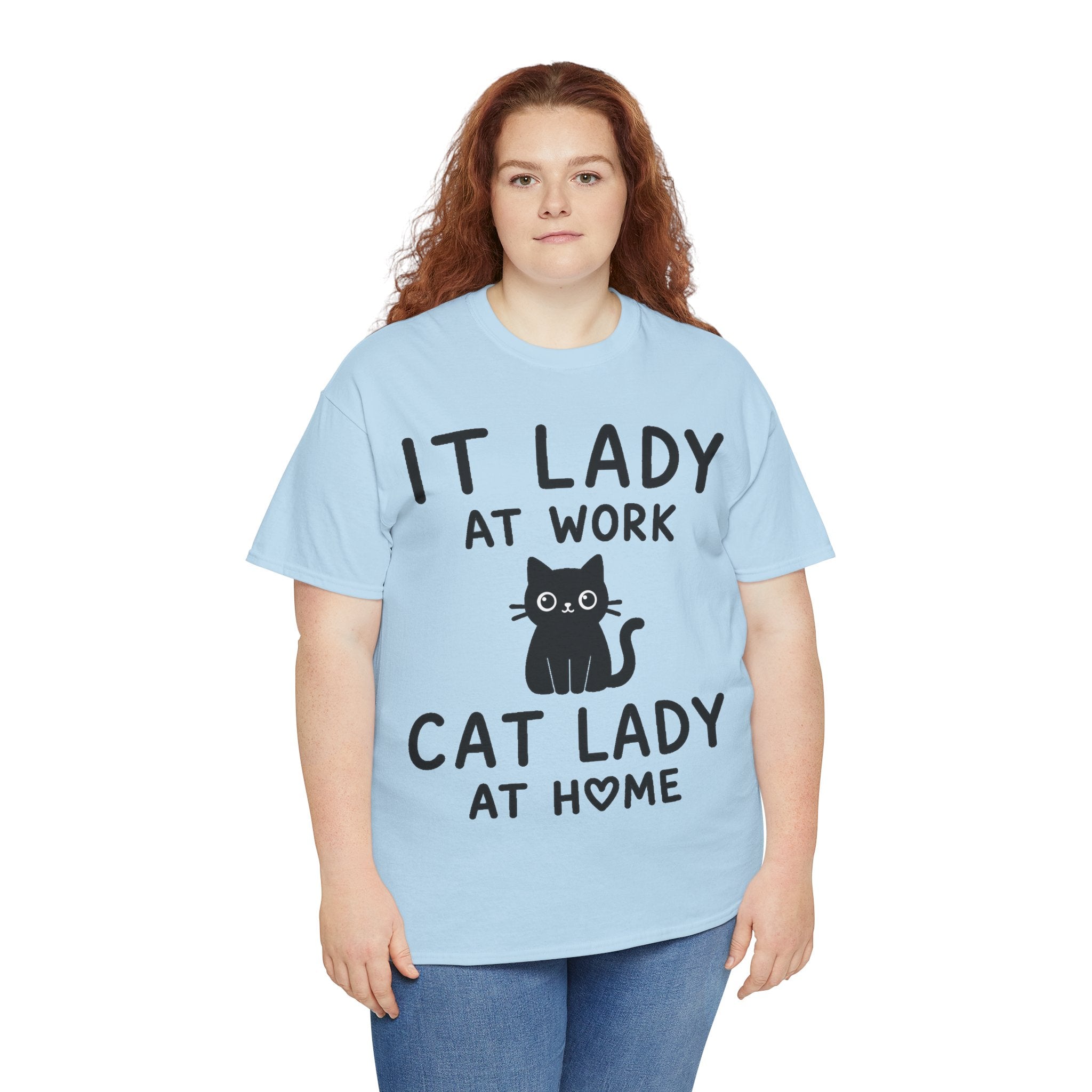 IT Lady at Work / Cat Lady at Home Softstyle T-Shirt