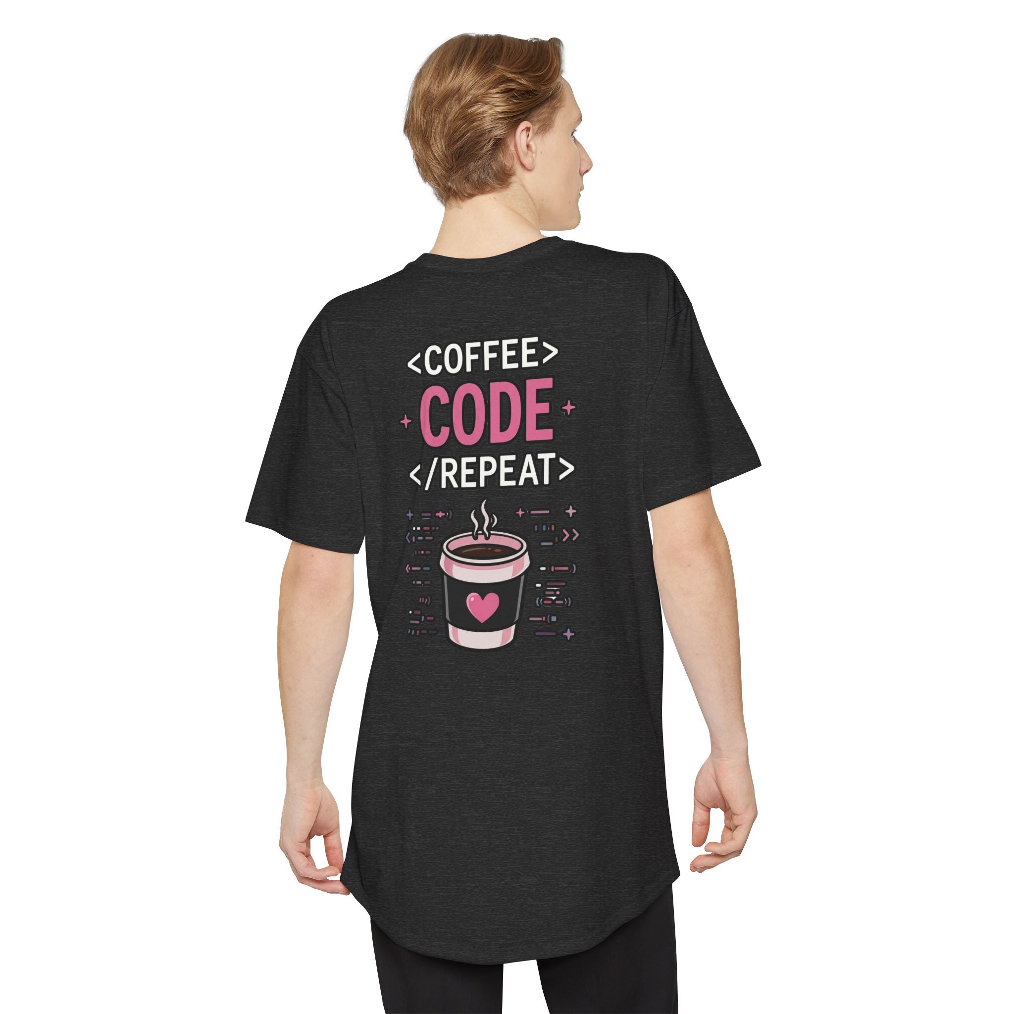 COFFEE CODE REPEAT Programmer Unisex Long T‑Shirt
