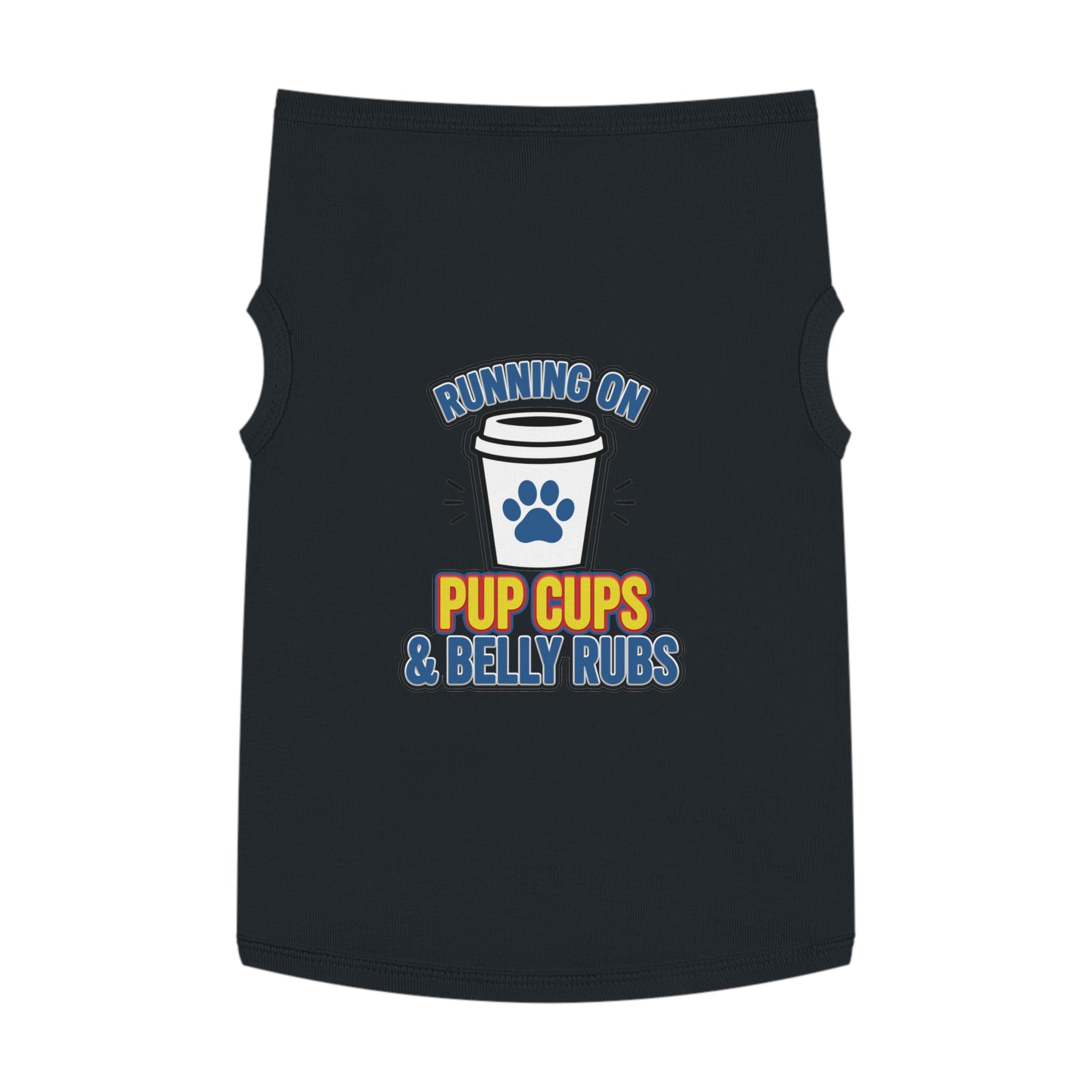 Running on Pup Cups & Belly Rubs Dog Tank Top
