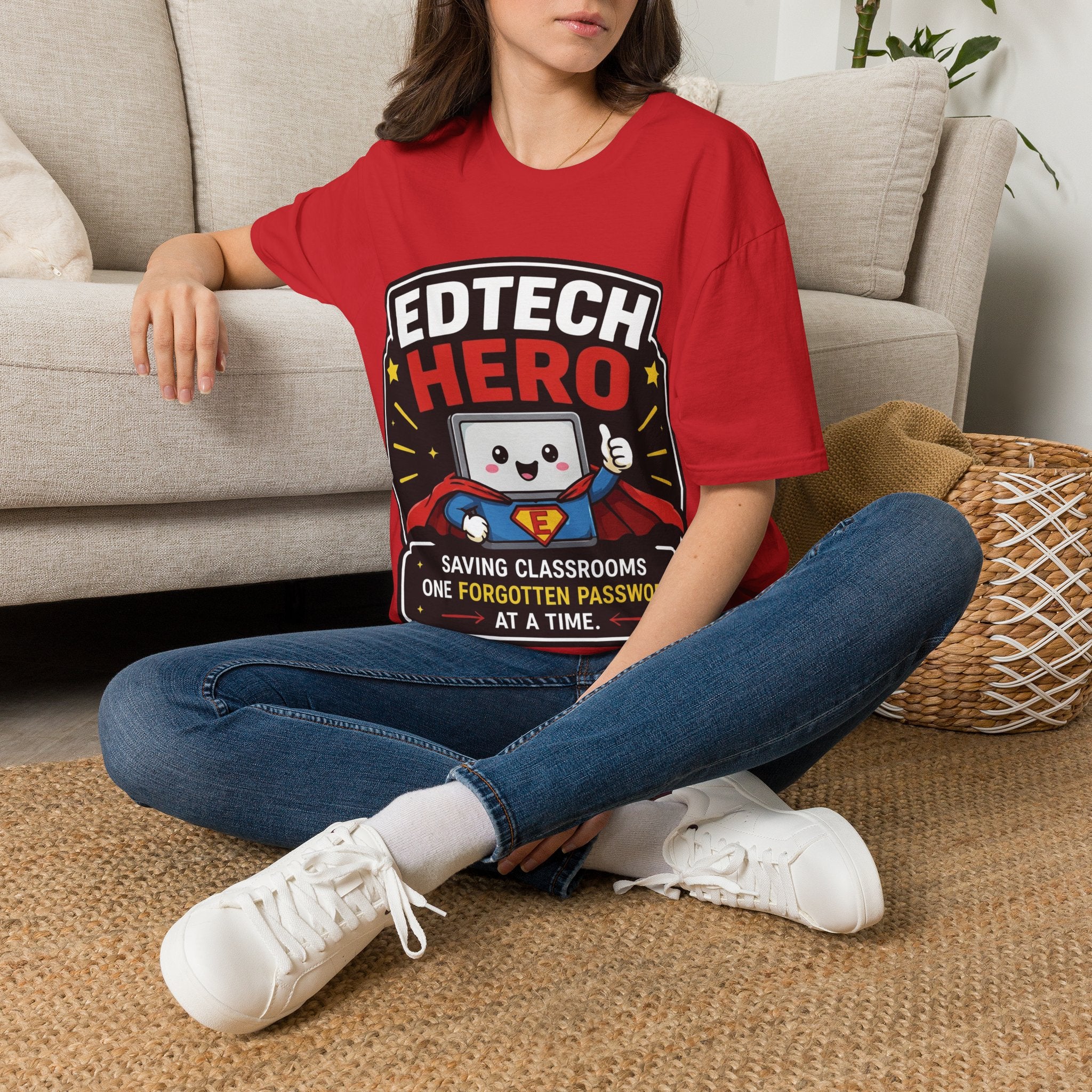 EdTech Hero Saving Classrooms One Forgotten Password at a Time Unisex Softstyle T-Shirt