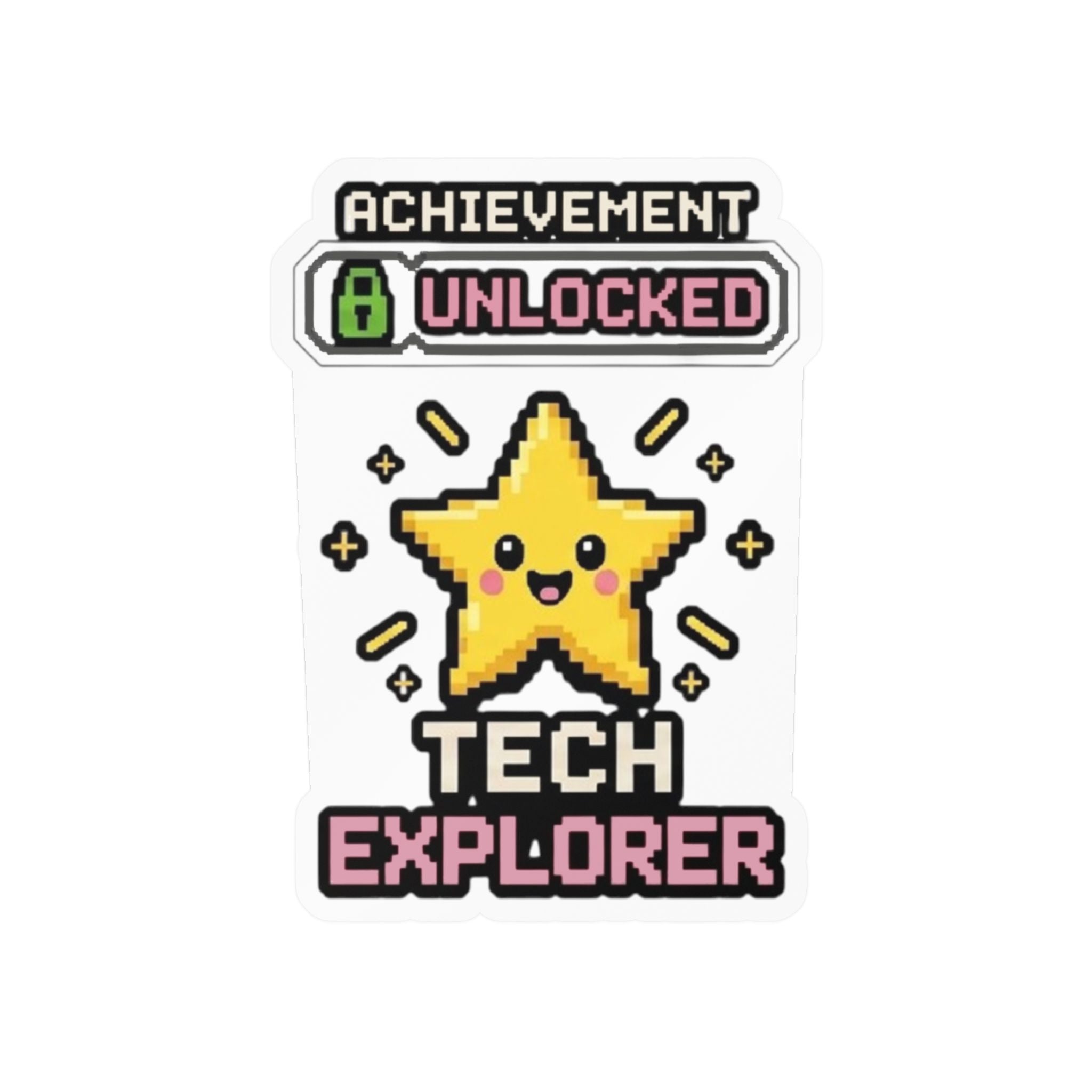 Achievement Unlocked Tech Explorer Kiss-Cut Vinyl Decals