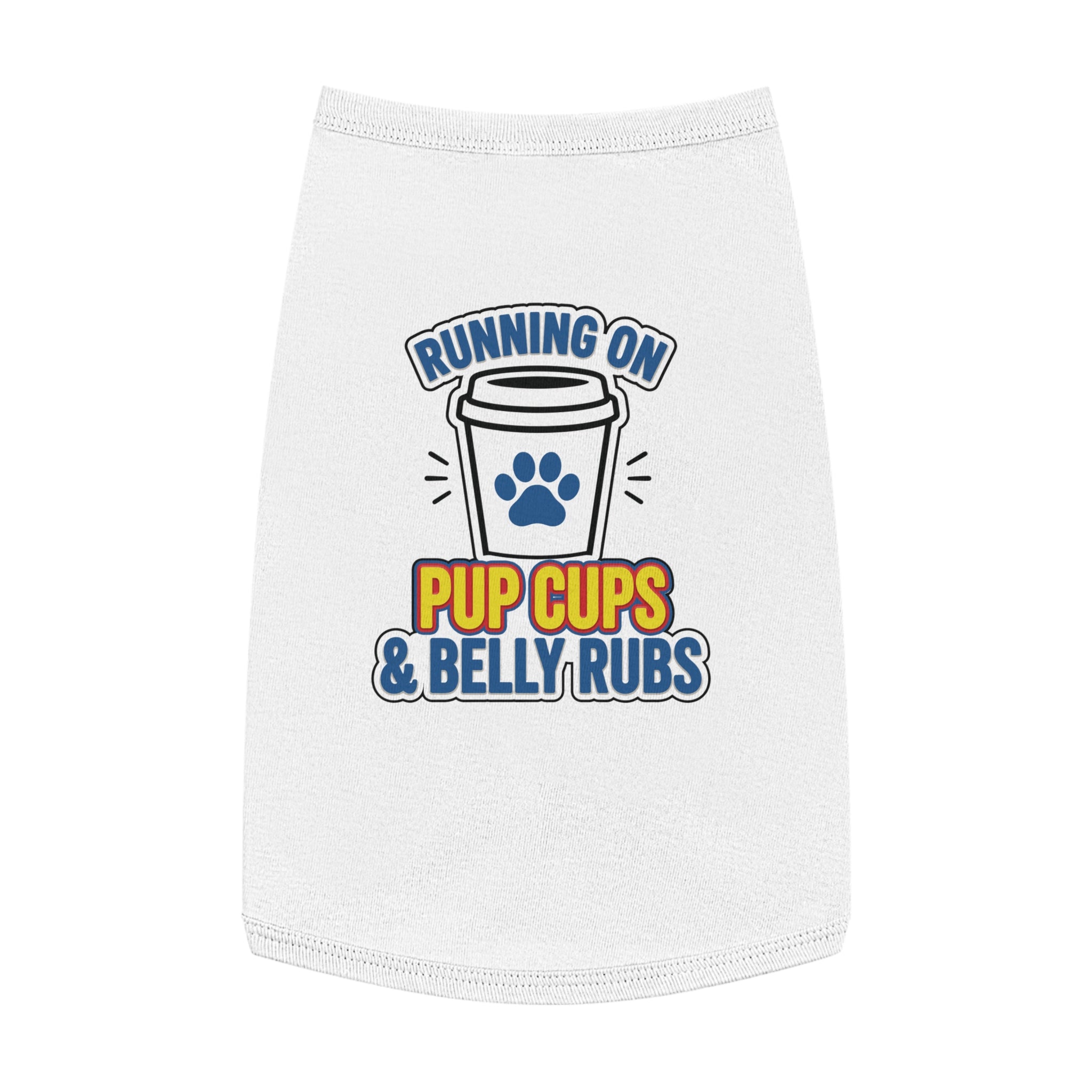 Running on Pup Cups & Belly Rubs Dog Tank Top