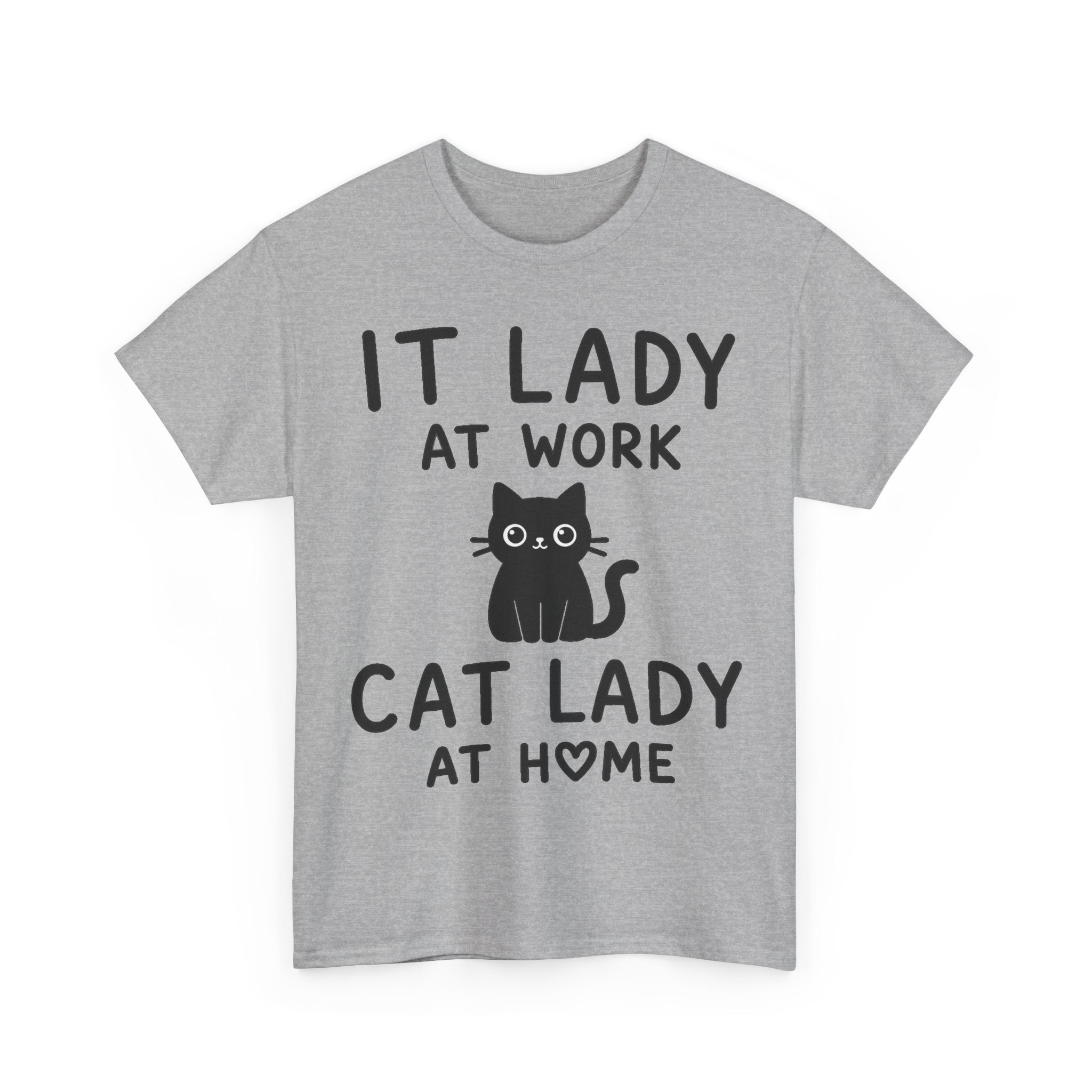IT Lady at Work / Cat Lady at Home Softstyle T-Shirt