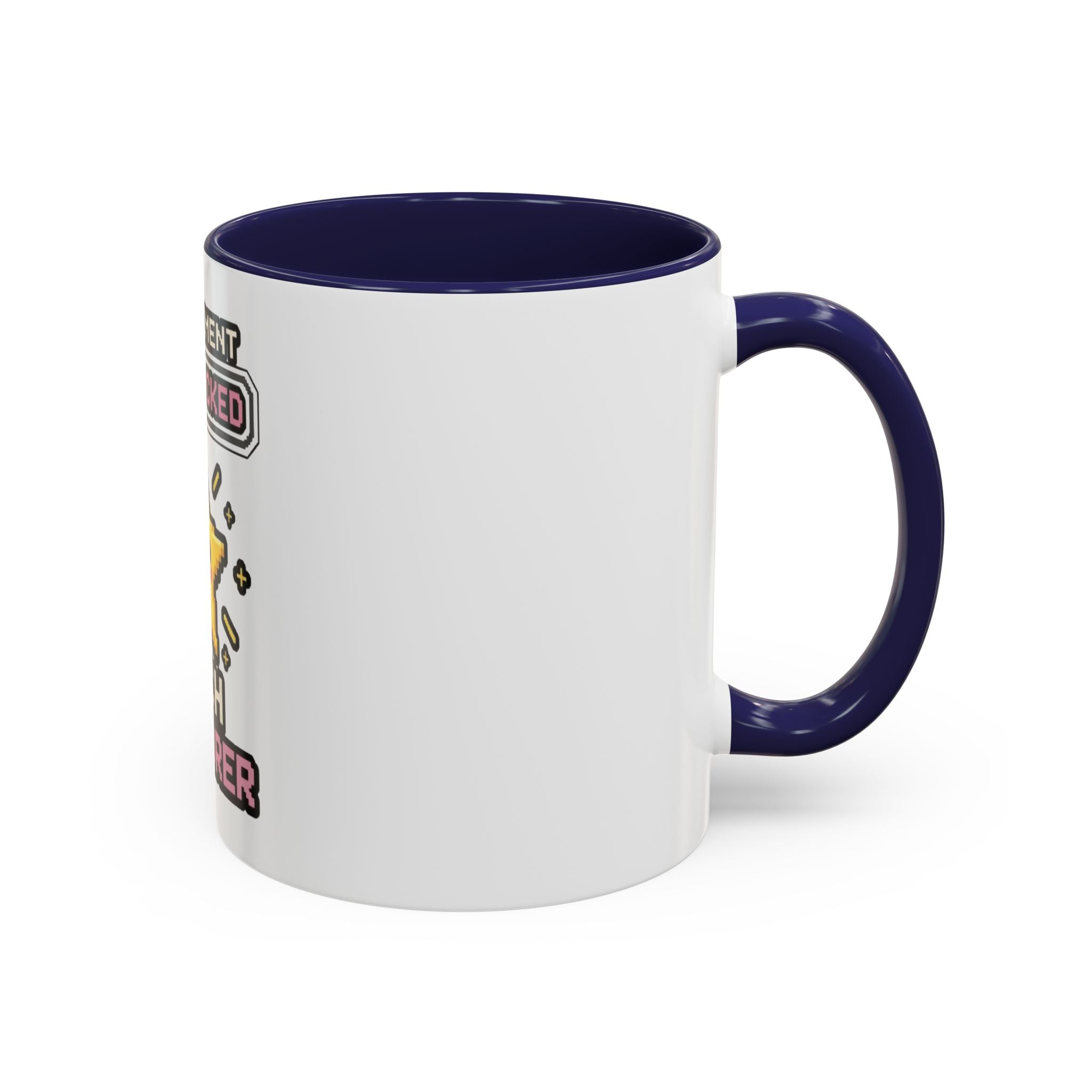 Achievement Unlocked: Tech Explorer Accent Coffee Mug - Cute Pixel Star Gamer Gift
