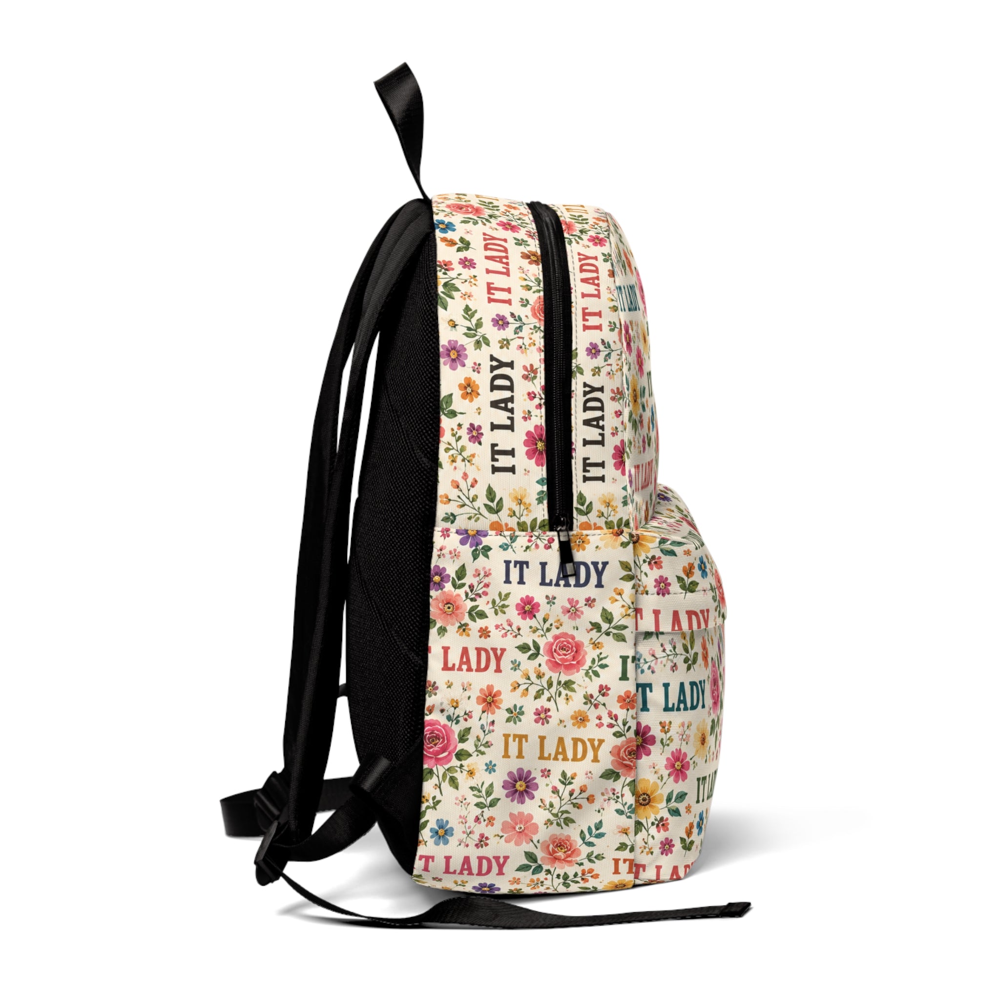 IT Lady Floral Pattern Backpack