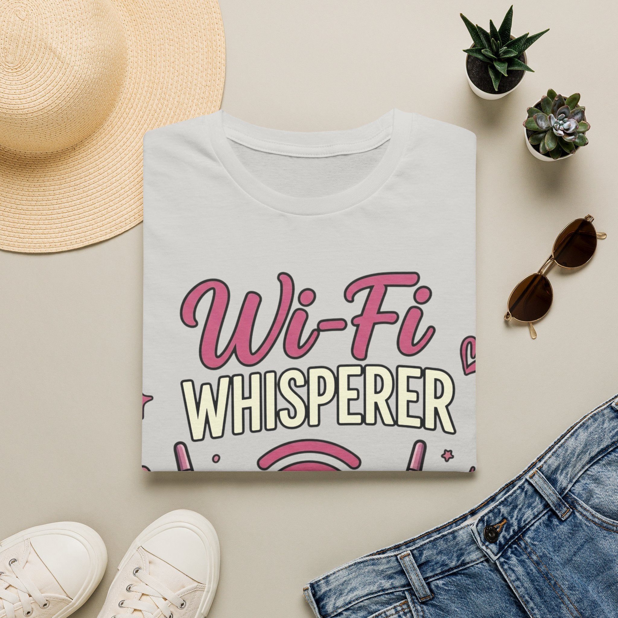 Wi‑Fi Whisperer Unisex Softstyle T-Shirt - Funny Tech Lover Graphic Tee