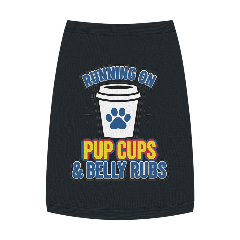 Running on Pup Cups & Belly Rubs Dog Tank Top
