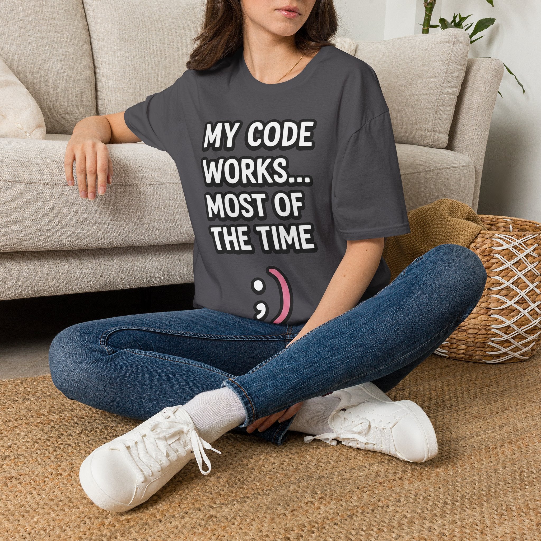 My Code Works... Most Of The Time Unisex Softstyle T-Shirt