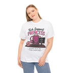 Tech Support Princess Keeping Calm and Fixing Everything Heavy Cotton T‑Shirt