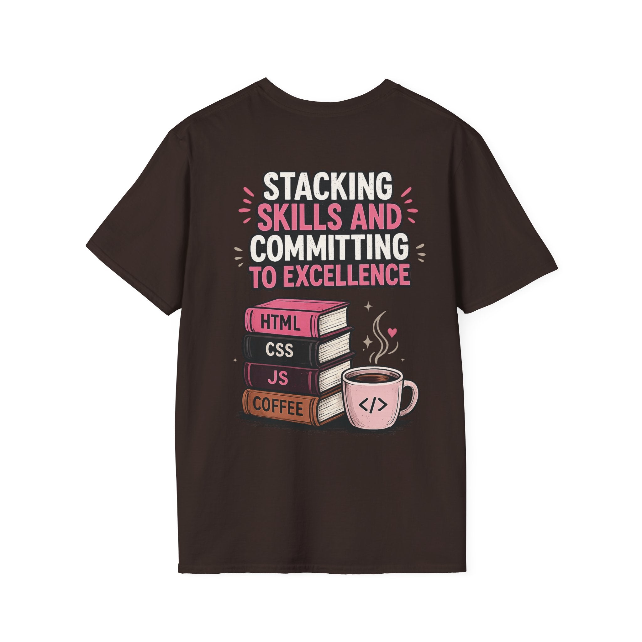 Stacking Stills and Committing to Excellence Unisex Softstyle T-Shirt