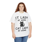 IT Lady at Work / Cat Lady at Home Softstyle T-Shirt