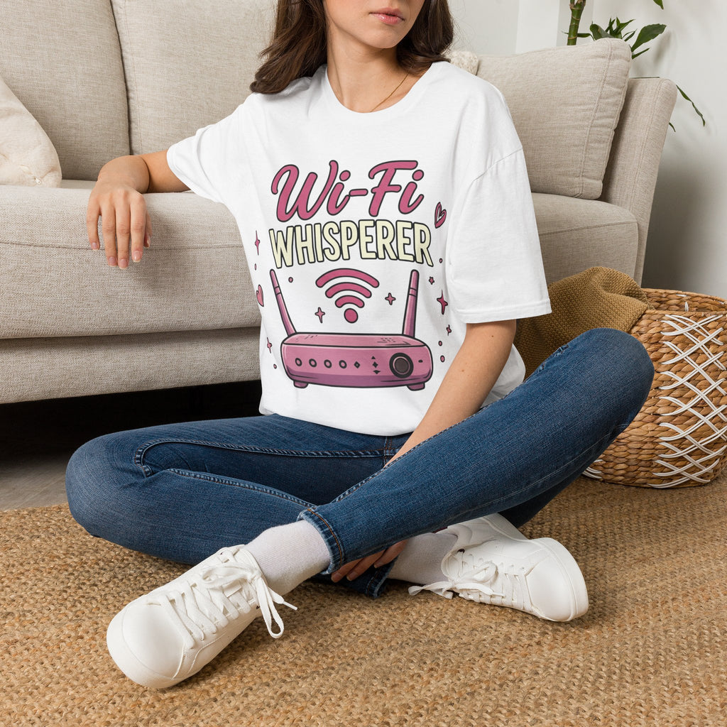 Wi‑Fi Whisperer Unisex Softstyle T-Shirt - Funny Tech Lover Graphic Tee
