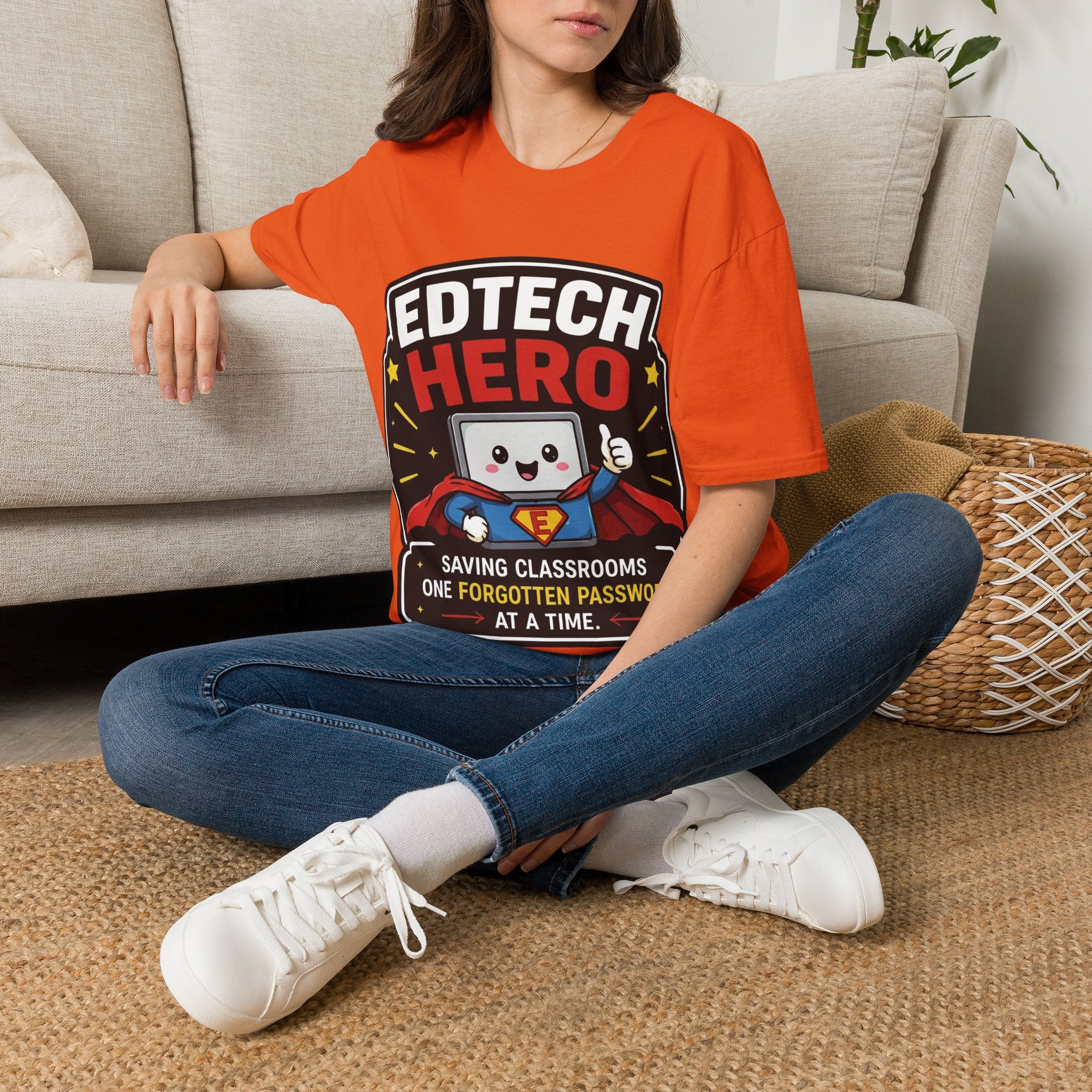 EdTech Hero Saving Classrooms One Forgotten Password at a Time Unisex Softstyle T-Shirt