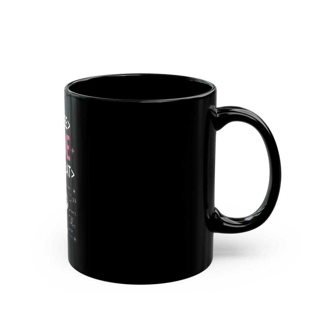 Coffee Code Repeat Black Mug - Programmer Coffee Cup (11oz/15oz)