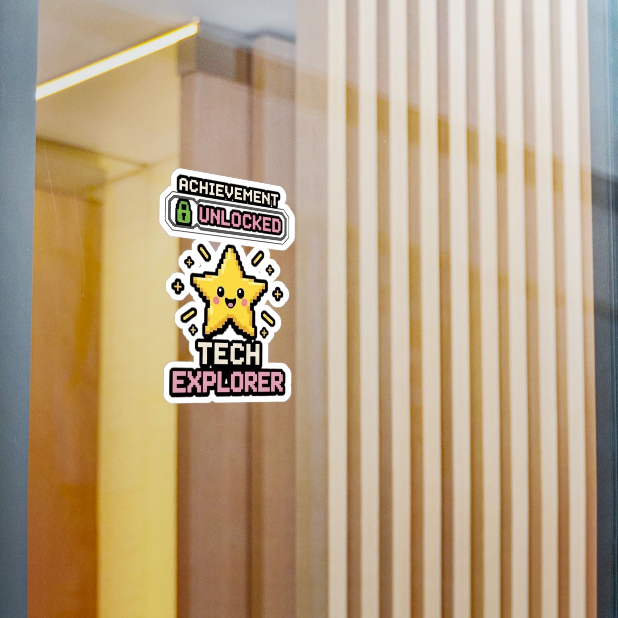 Achievement Unlocked Tech Explorer Kiss-Cut Vinyl Decals