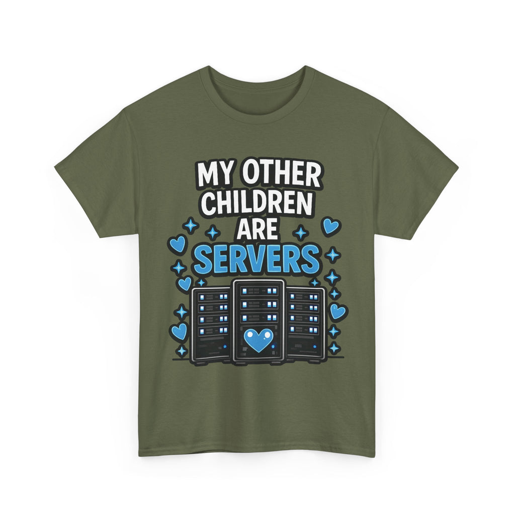 "My Other Children Are Servers" Unisex Heavy Cotton T‑Shirt