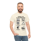 Things I Do In My Spare Time Ticket Obsessed Unisex Heavy Cotton T-Shirt