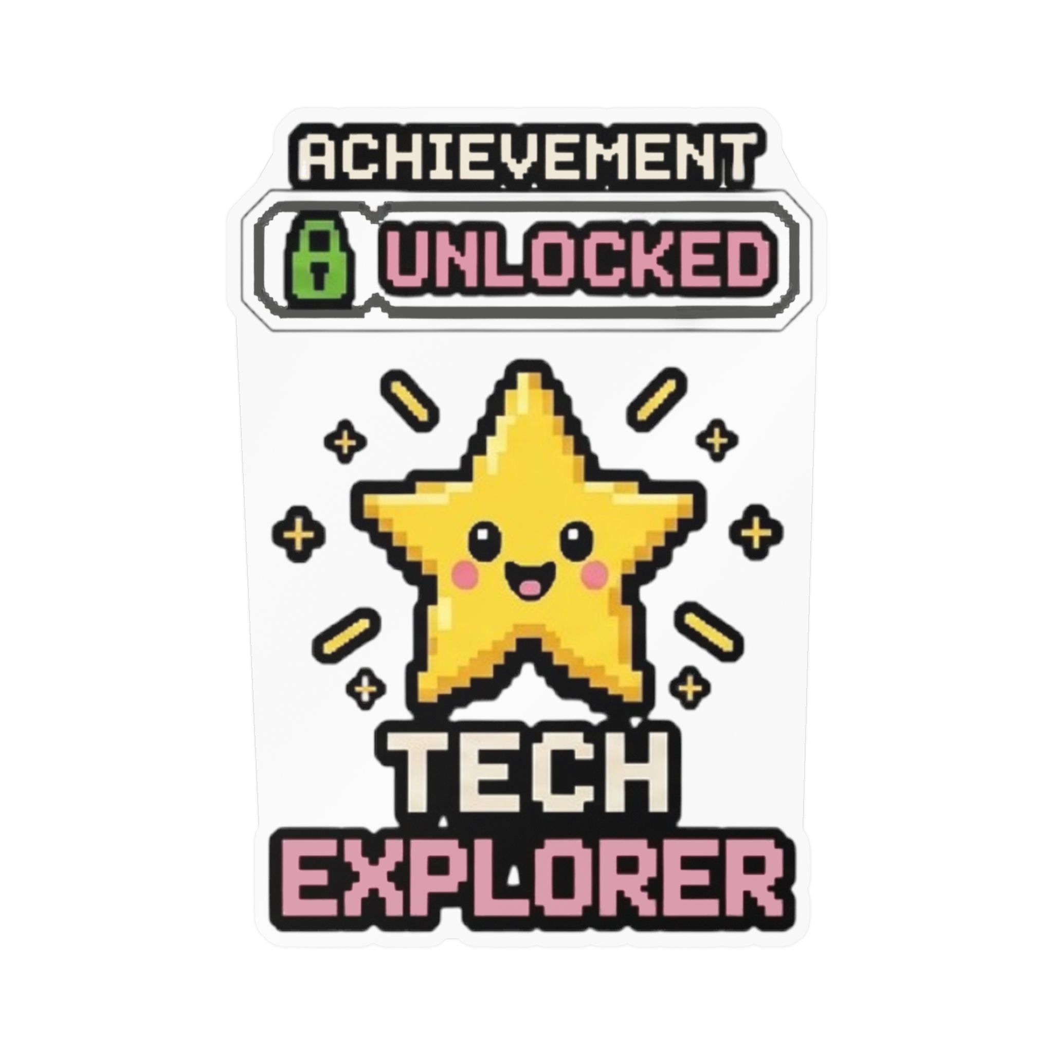 Achievement Unlocked Tech Explorer Kiss-Cut Vinyl Decals
