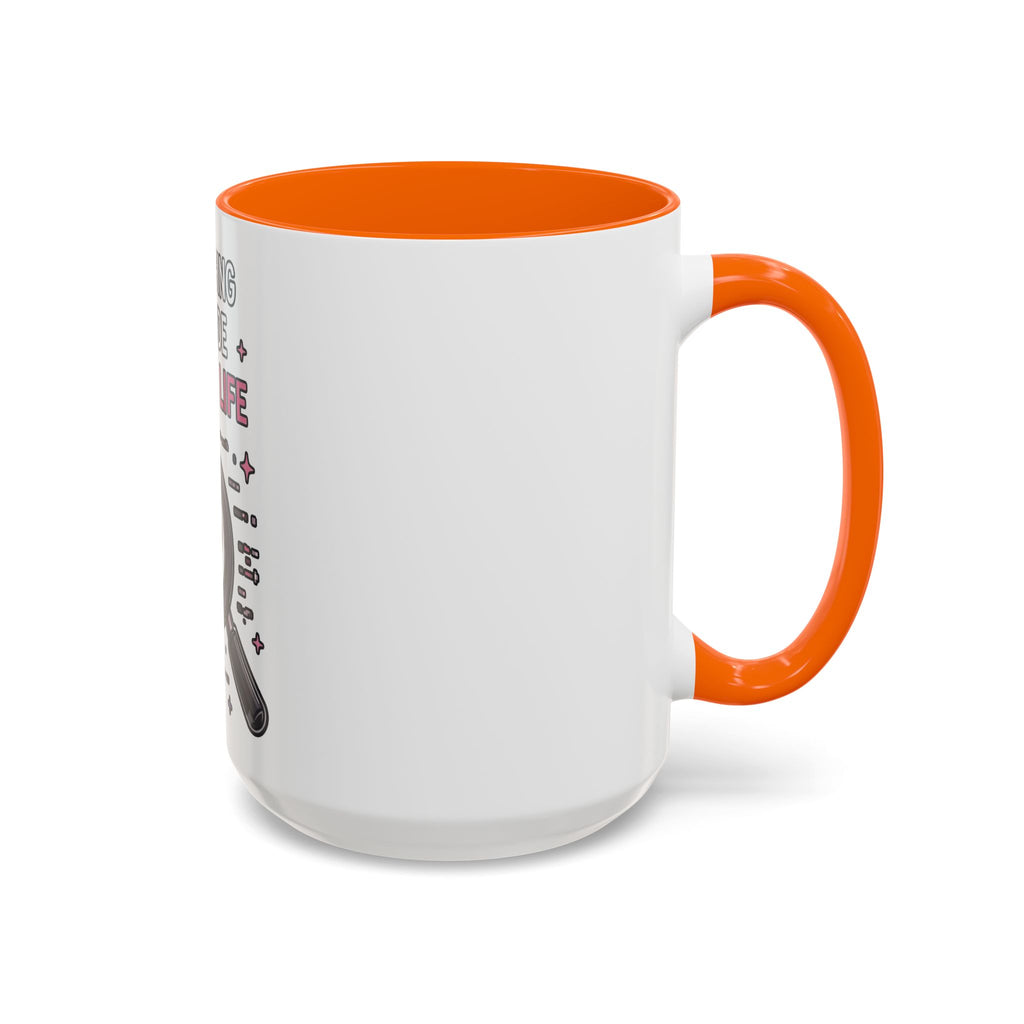 Debugging My Code and My Life Accent Coffee Mug - Coder Gifts, Funny Programming Mug (11/15oz)