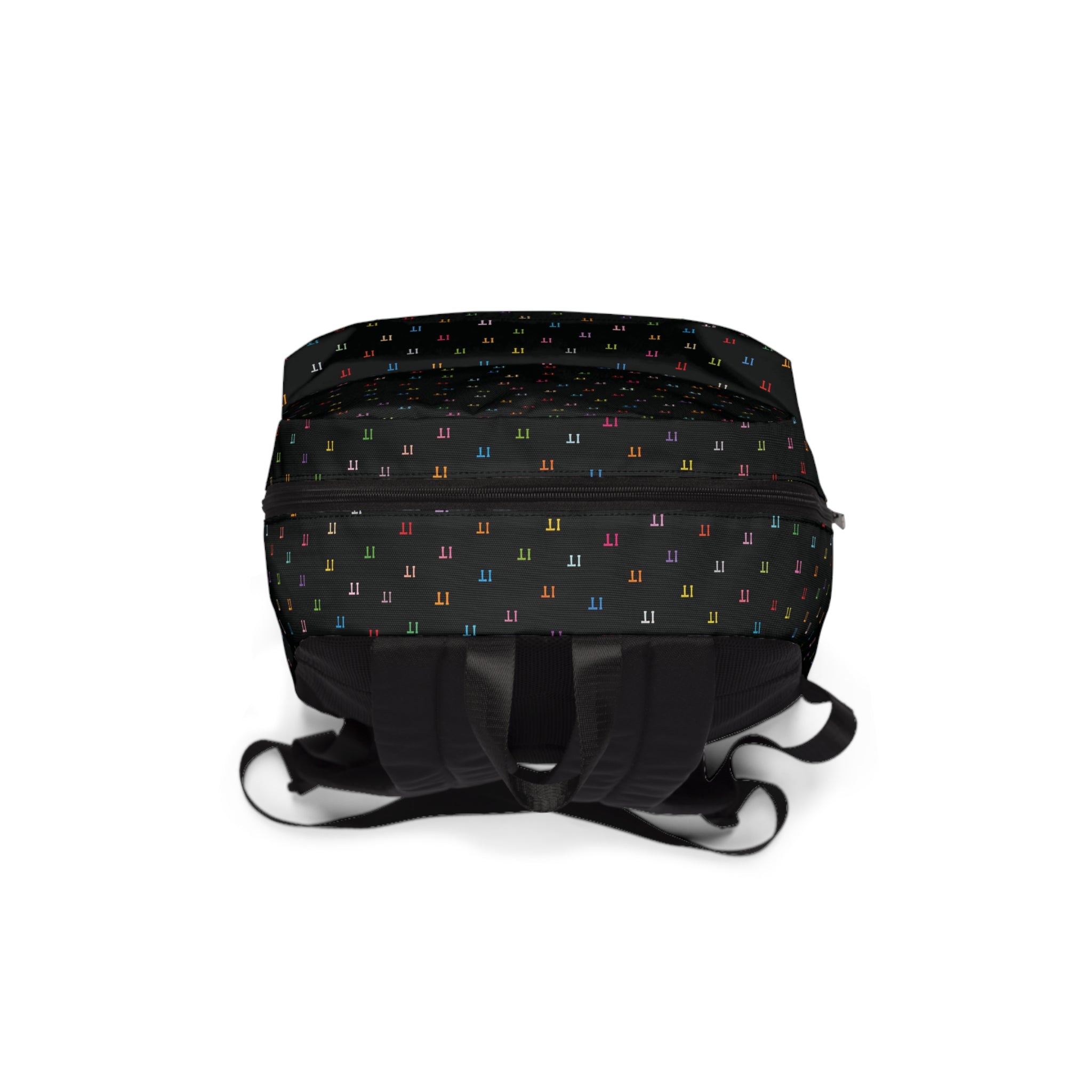 IT Color and Black Pattern Unisex Backpack