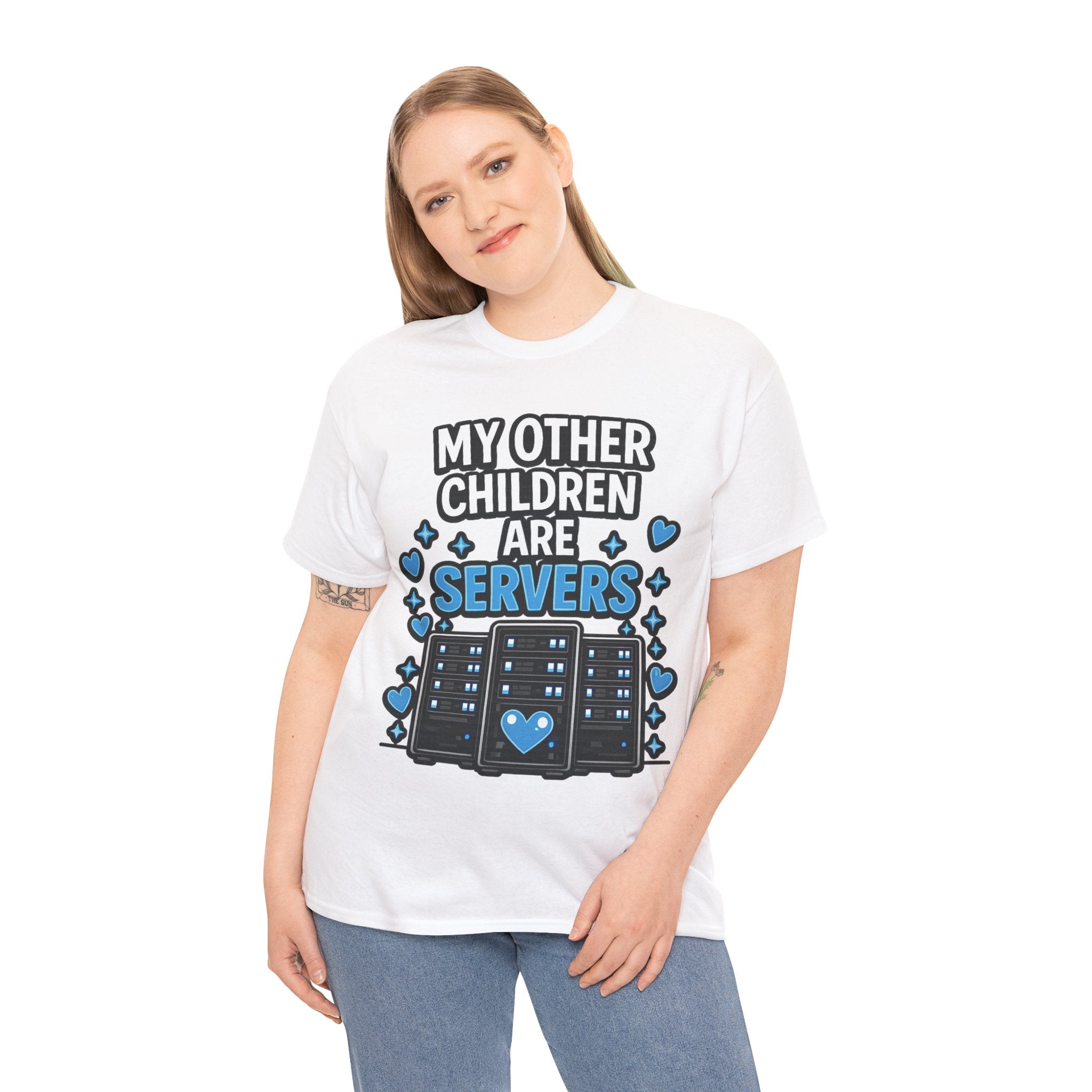 My Other Children Are Servers Unisex Heavy Cotton T‑Shirt