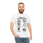 Things I Do In My Spare Time Ticket Obsessed Unisex Heavy Cotton T-Shirt