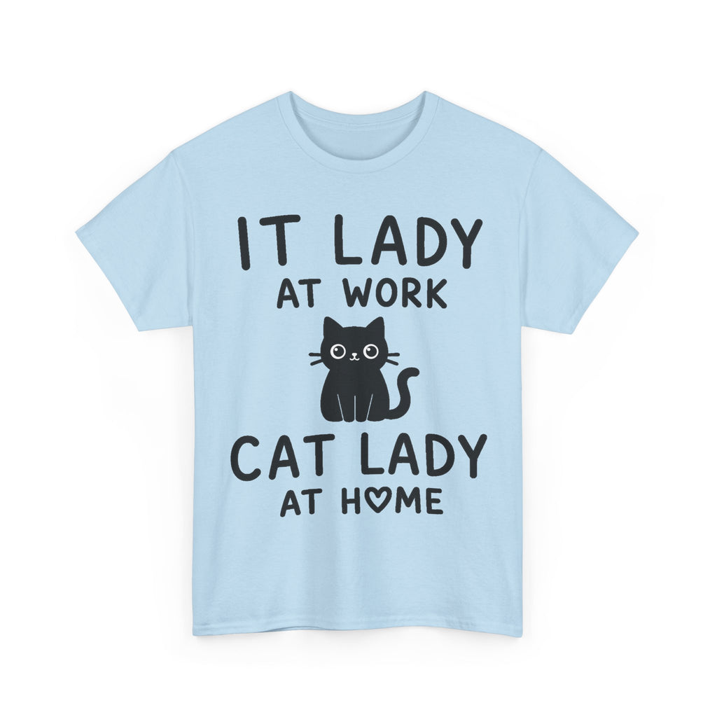 IT Lady at Work / Cat Lady at Home Softstyle T-Shirt