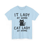 IT Lady at Work / Cat Lady at Home Softstyle T-Shirt