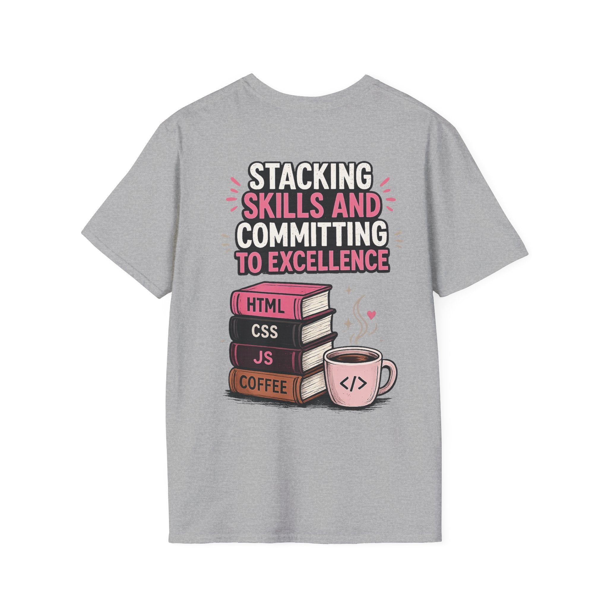 Stacking Stills and Committing to Excellence Unisex Softstyle T-Shirt