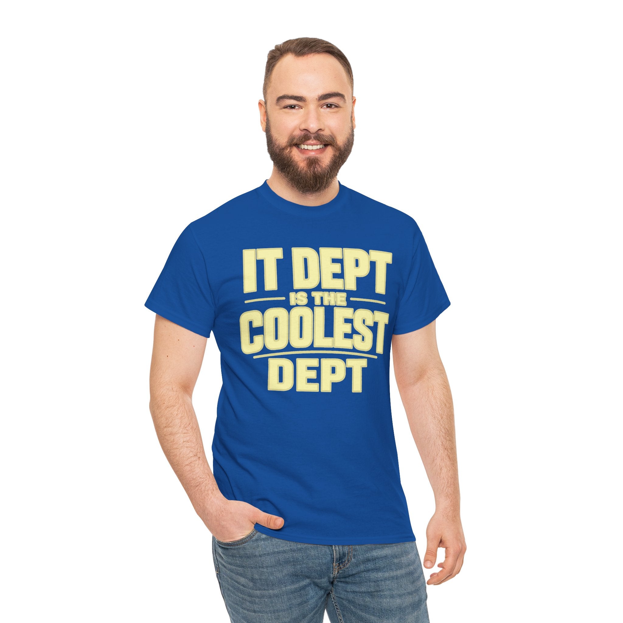 IT Dept Is The Coolest Dept Unisex Heavy Cotton T-Shirt
