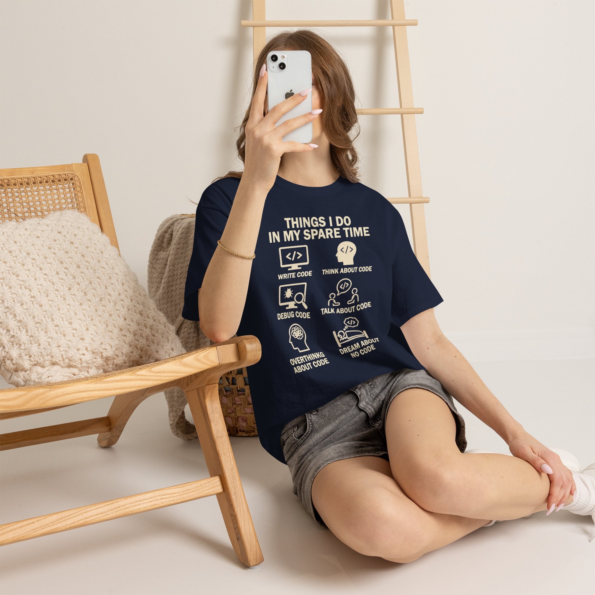 Things I Do in My Spare Time (Code) Unisex Heavy Cotton T-Shirt