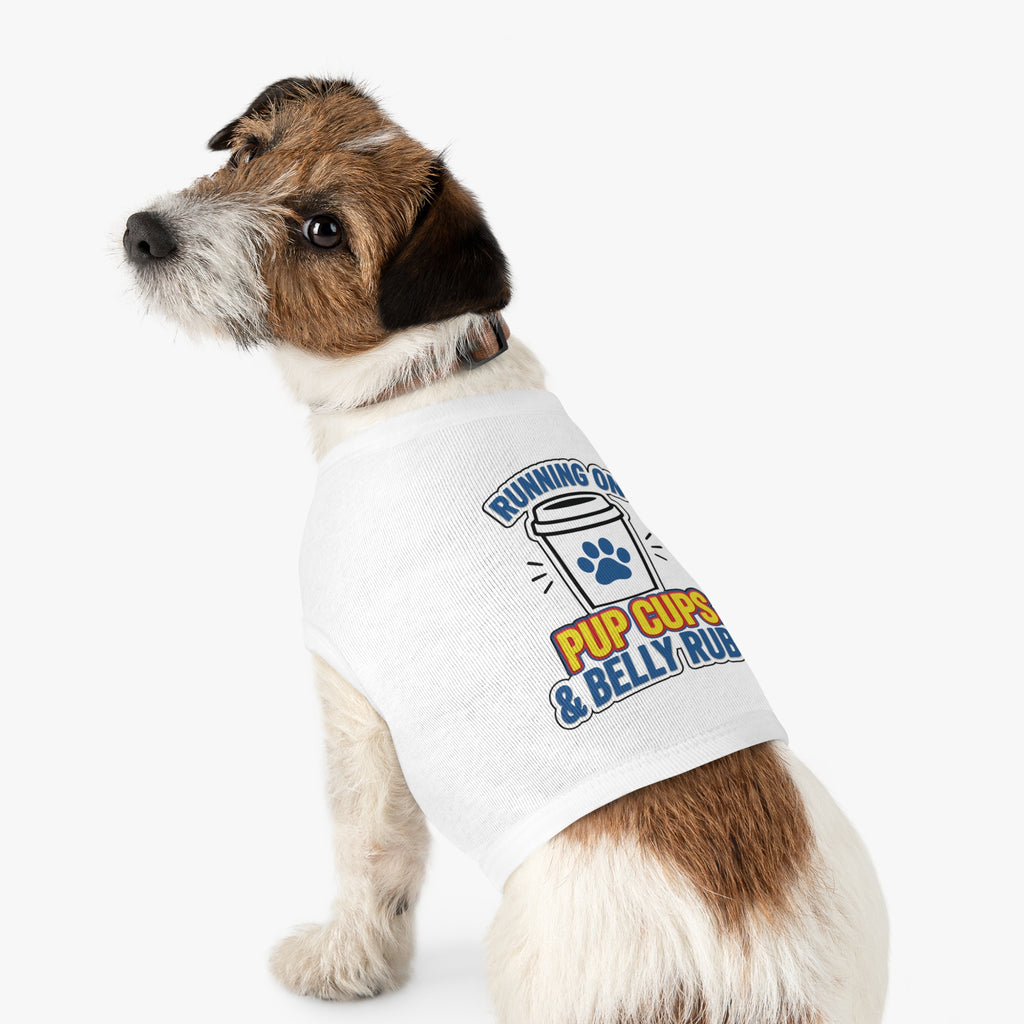 Running on Pup Cups & Belly Rubs Dog Tank Top
