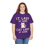 IT Lady at Work / Cat Lady at Home Softstyle T-Shirt
