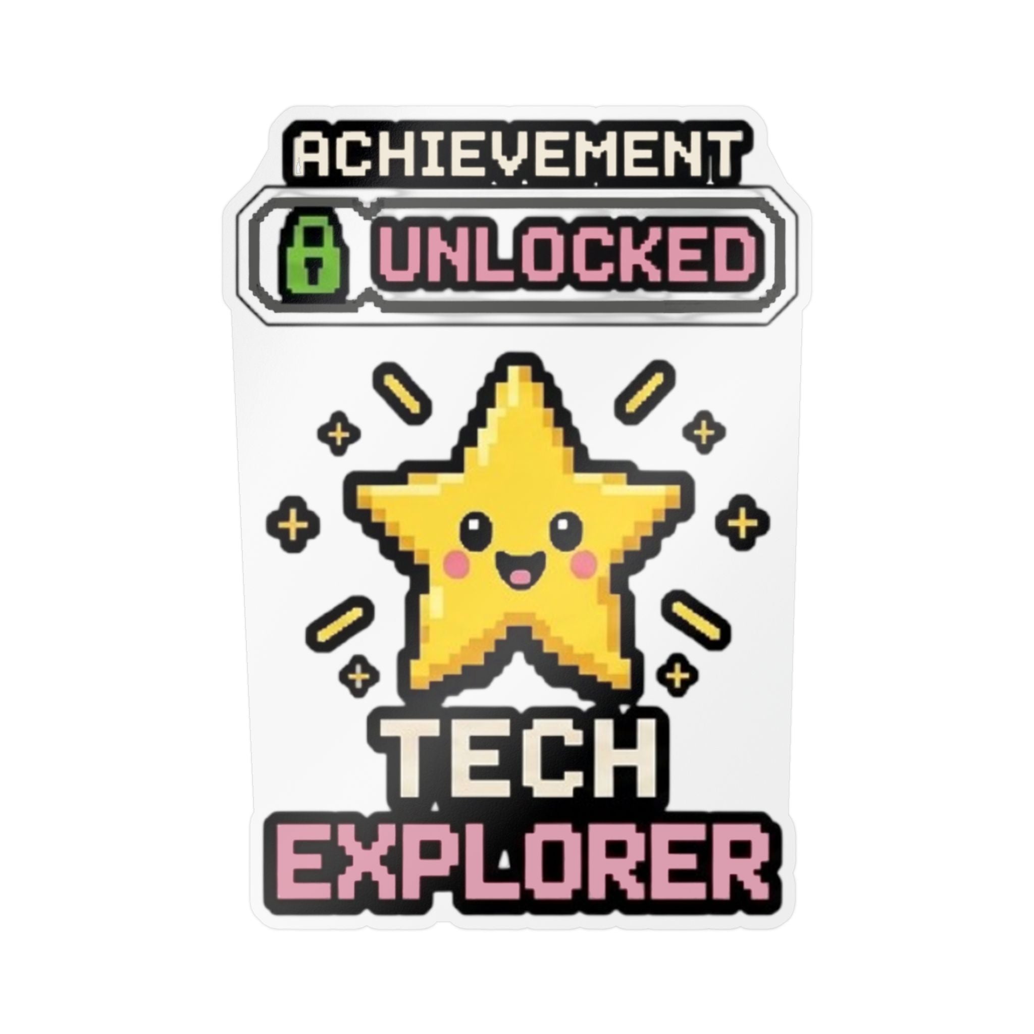 Achievement Unlocked Tech Explorer Kiss-Cut Vinyl Decals