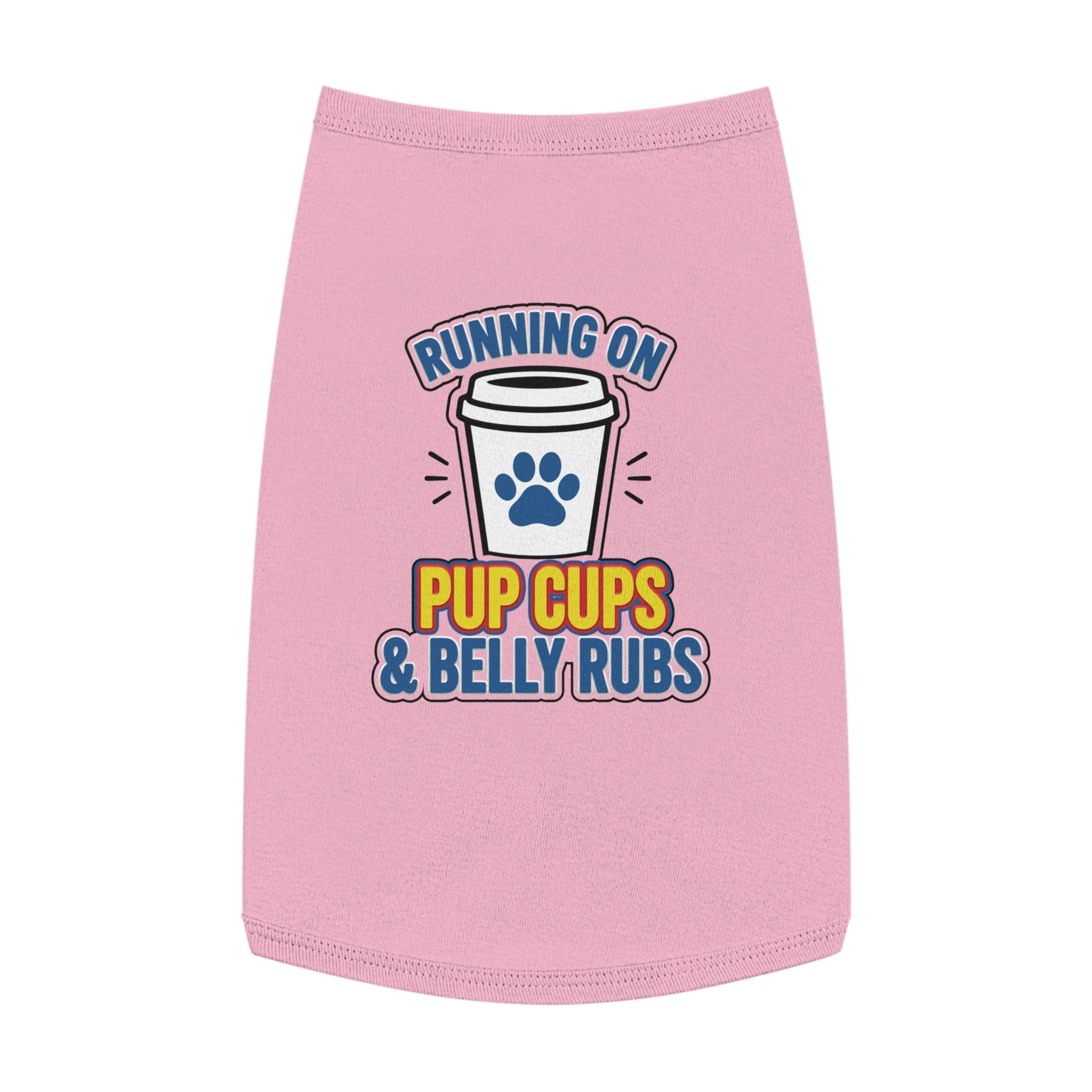 Running on Pup Cups & Belly Rubs Dog Tank Top