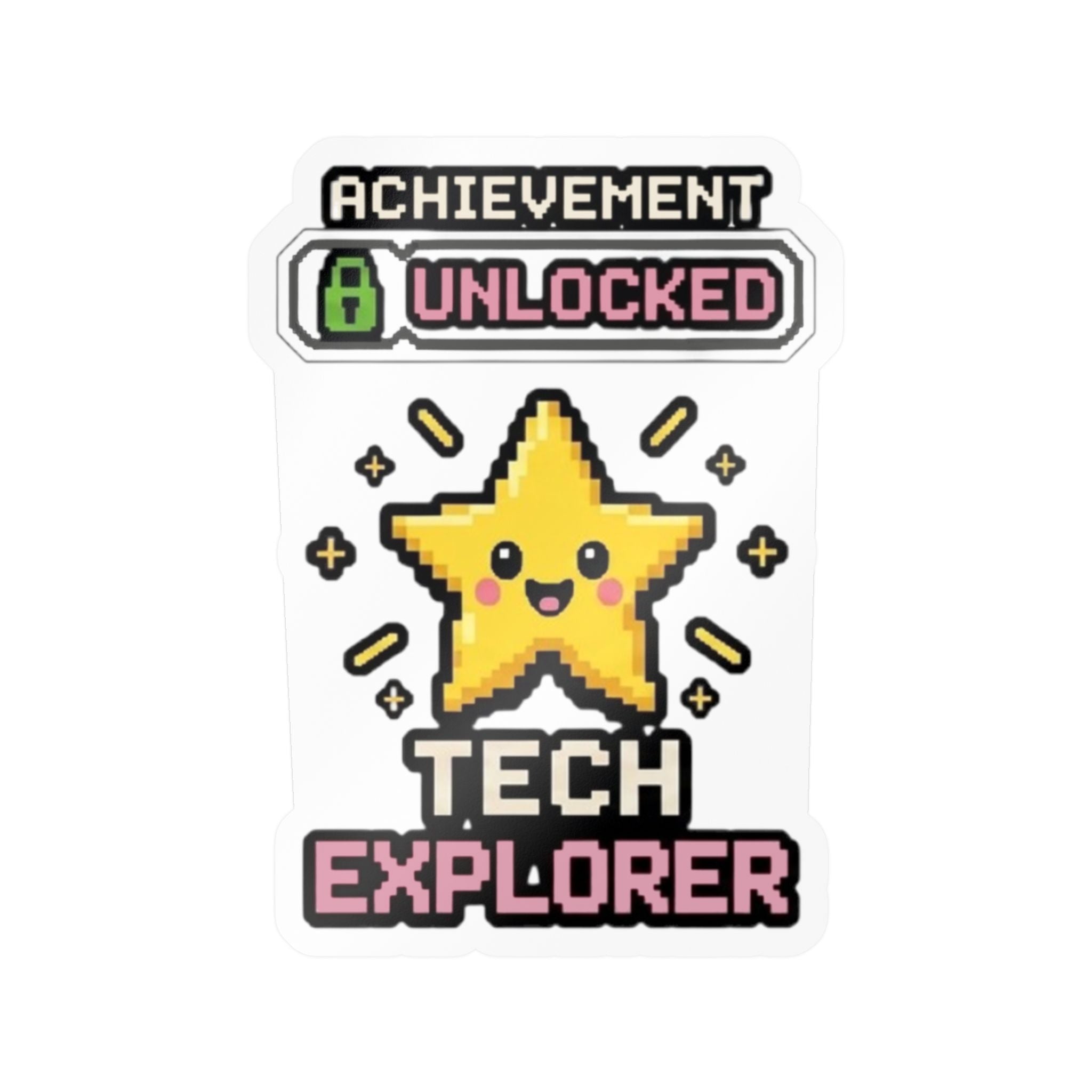 Achievement Unlocked Tech Explorer Kiss-Cut Vinyl Decals