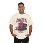 Tech Support Princess Keeping Calm and Fixing Everything Heavy Cotton T‑Shirt