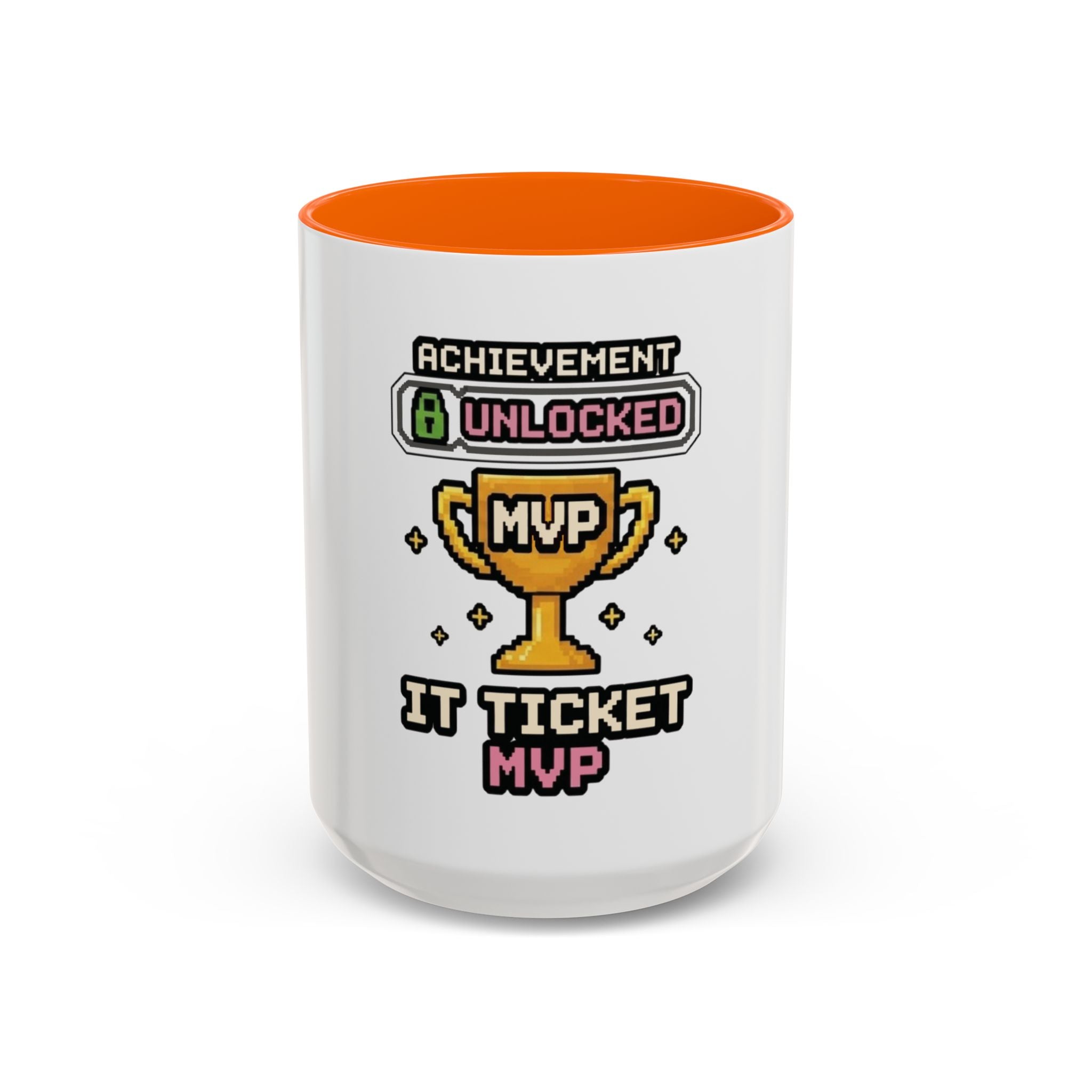 Achievement Unlocked IT Ticket MVP Coffee Mug - Gamer Tech Support Gift (11/15oz)