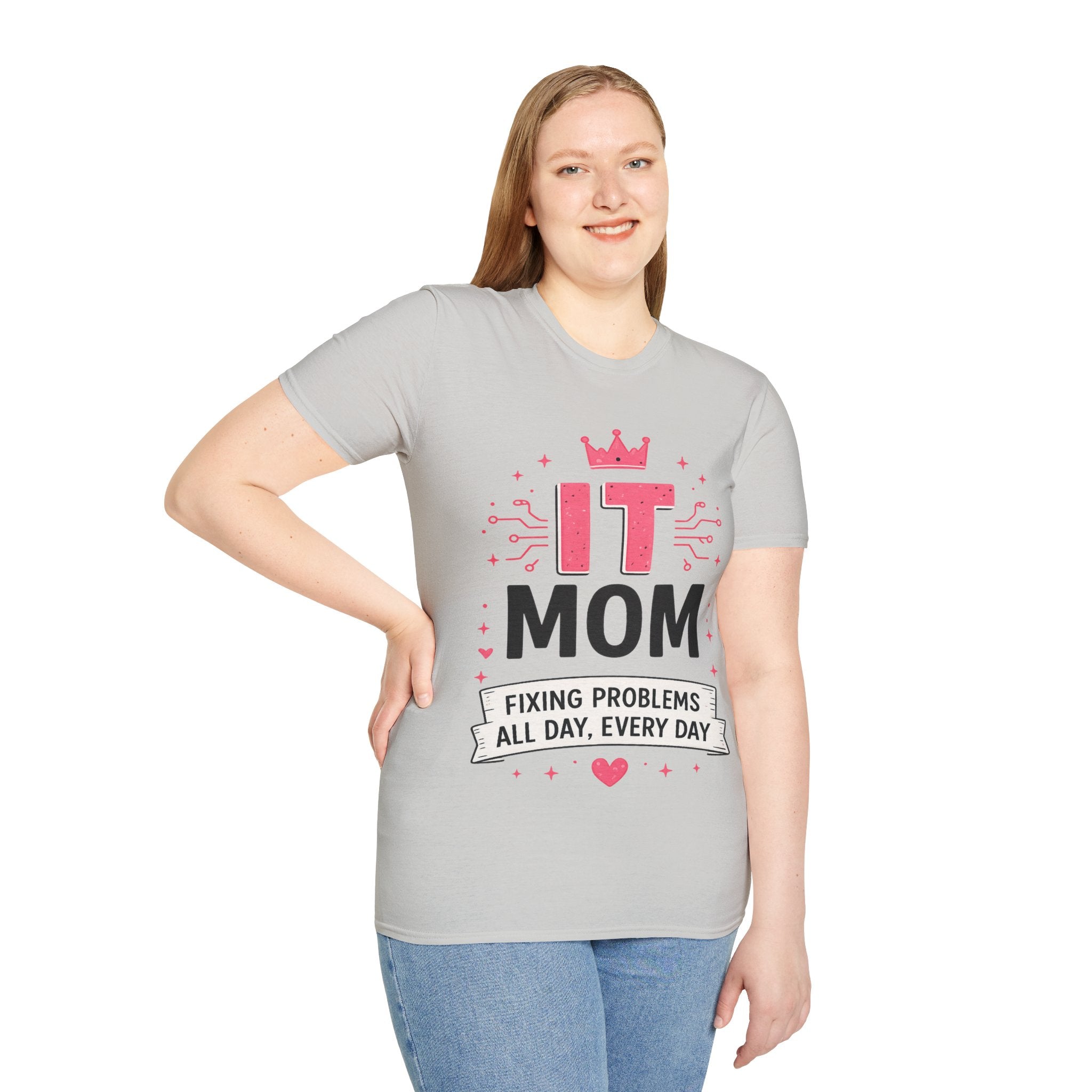 IT Mom Fixing Problems All Day, Every Day Softstyle T‑Shirt