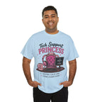 Tech Support Princess Keeping Calm and Fixing Everything Heavy Cotton T‑Shirt