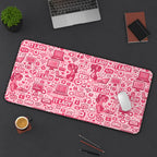 IT Lady Pink Pattern Desk Mat