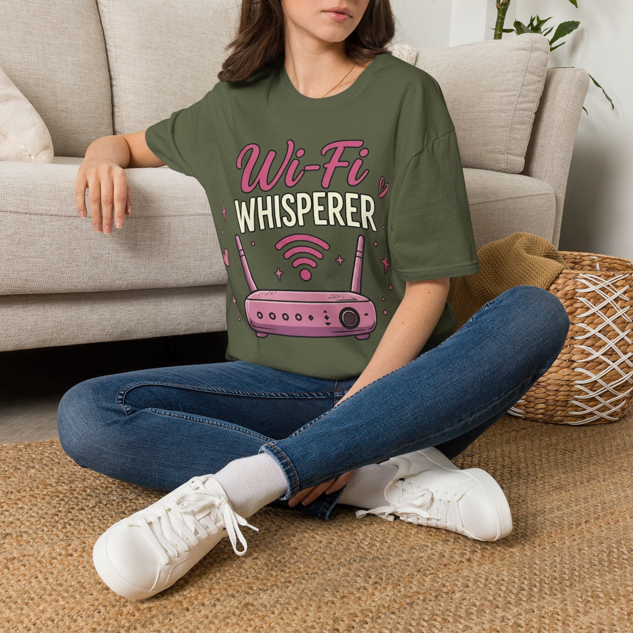 Wi‑Fi Whisperer Unisex Softstyle T-Shirt - Funny Tech Lover Graphic Tee