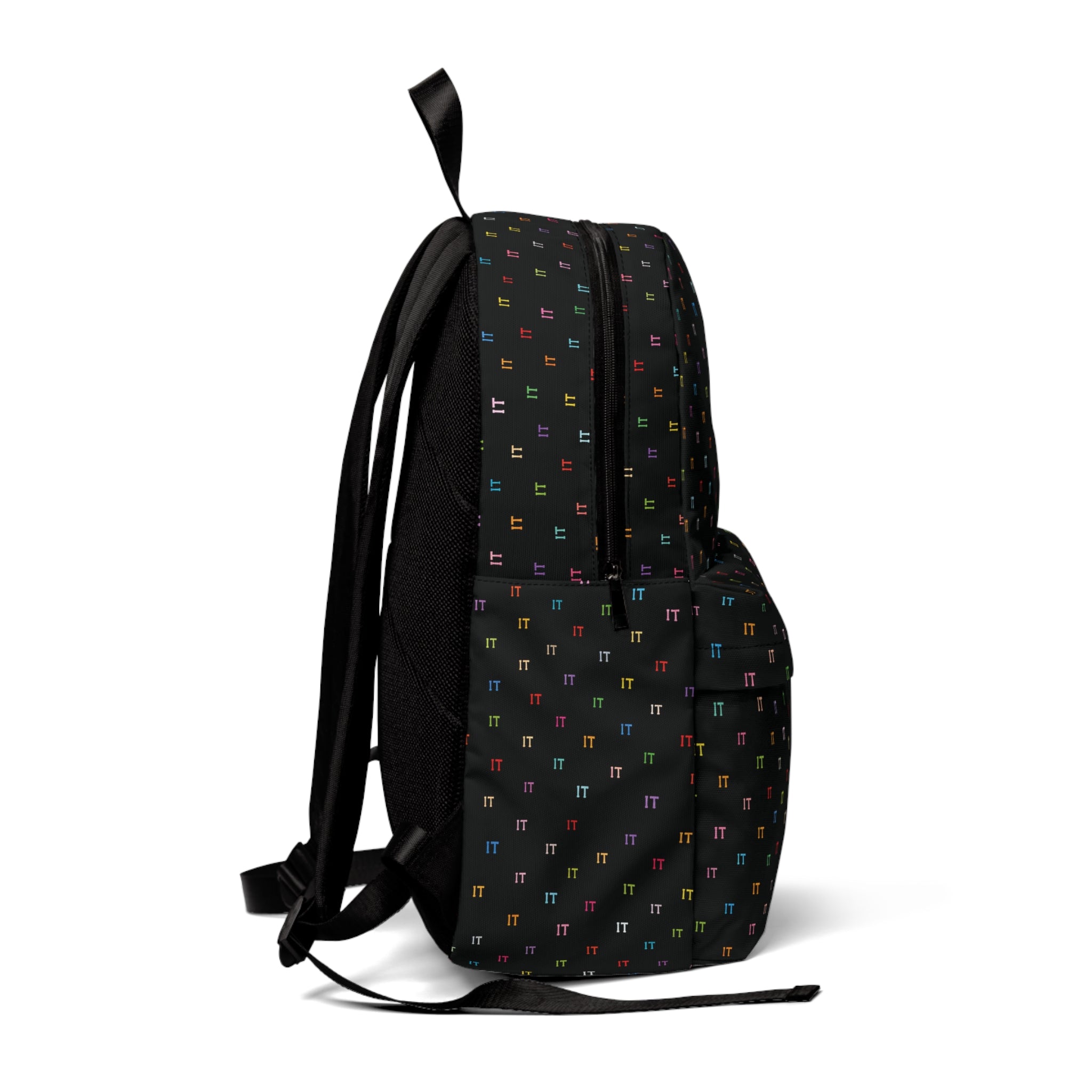 IT Color and Black Pattern Unisex Backpack