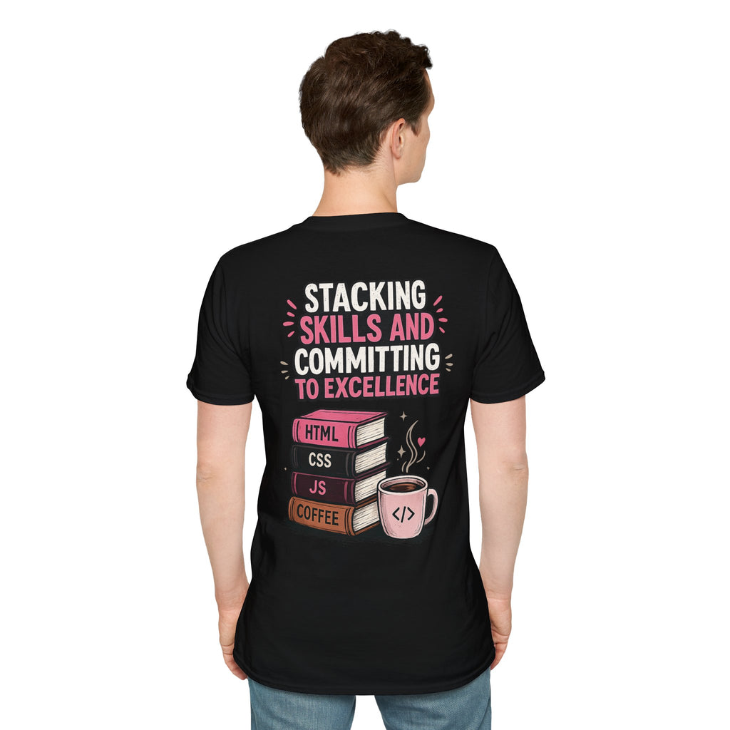 Stacking Stills and Committing to Excellence Unisex Softstyle T-Shirt