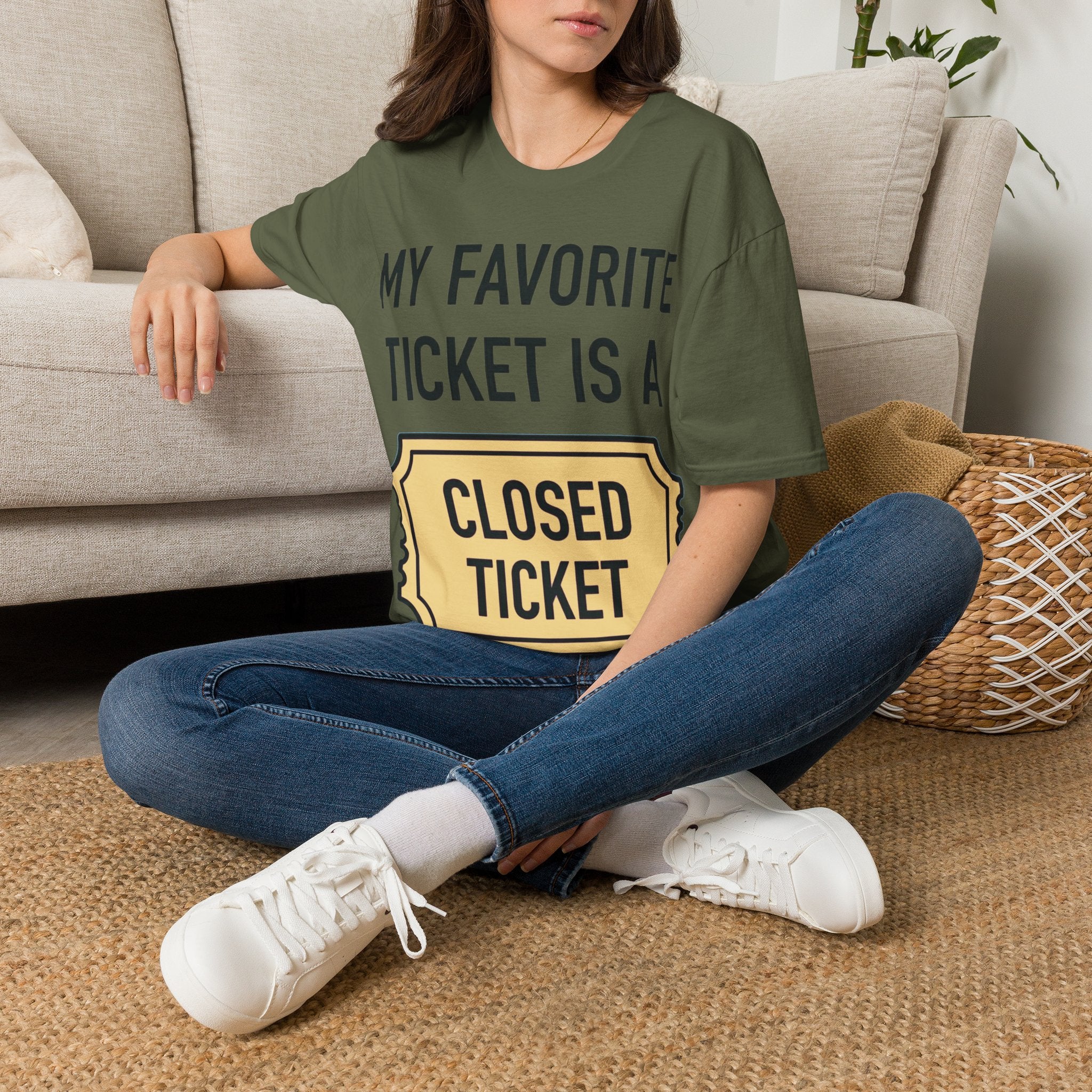 My Favorite Ticket Is A Closed Ticket Sofestyle T-Shirt Tech Support Humor Tee