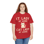 IT Lady at Work / Cat Lady at Home Softstyle T-Shirt
