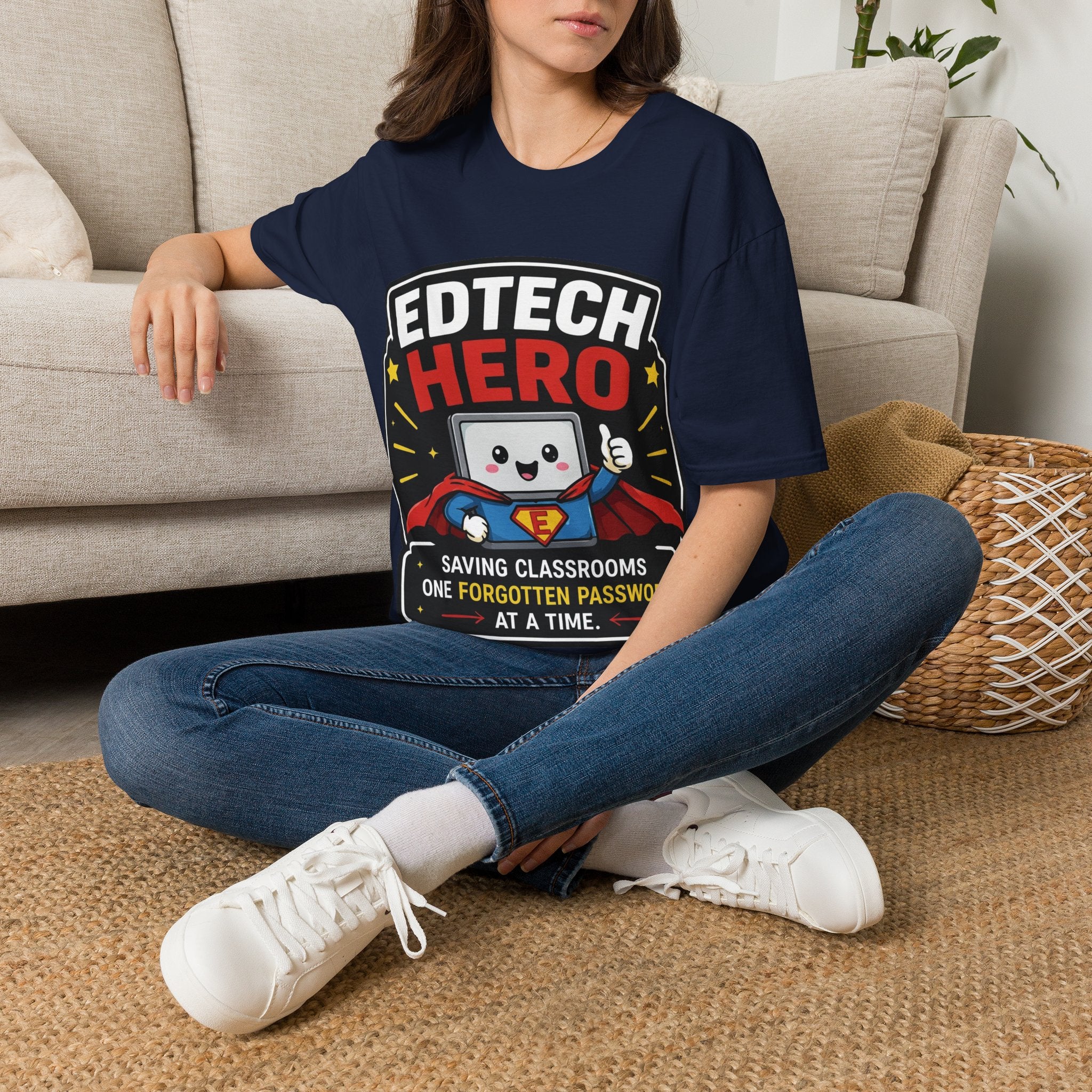 EdTech Hero Saving Classrooms One Forgotten Password at a Time Unisex Softstyle T-Shirt