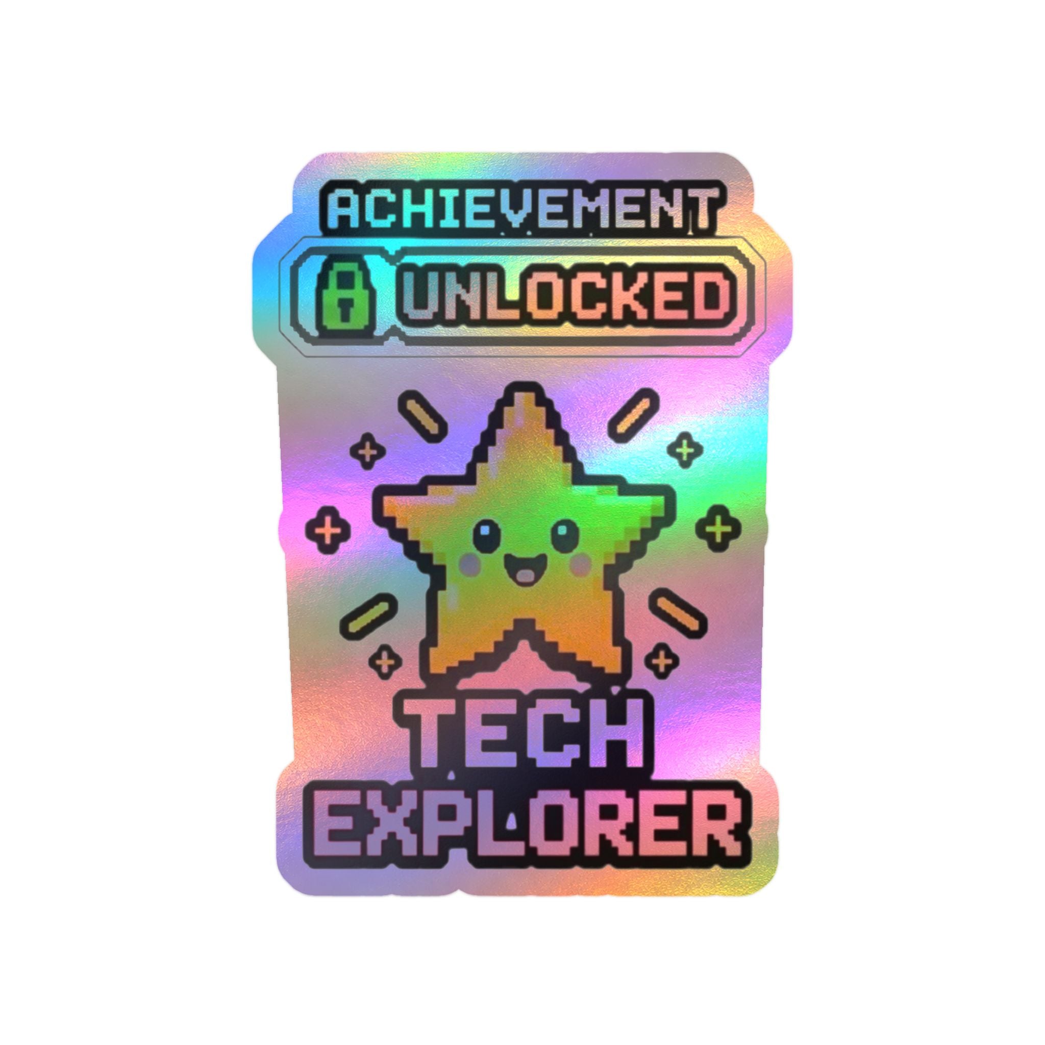 Achievement Unlocked Tech Explorer Kiss-Cut Vinyl Decals